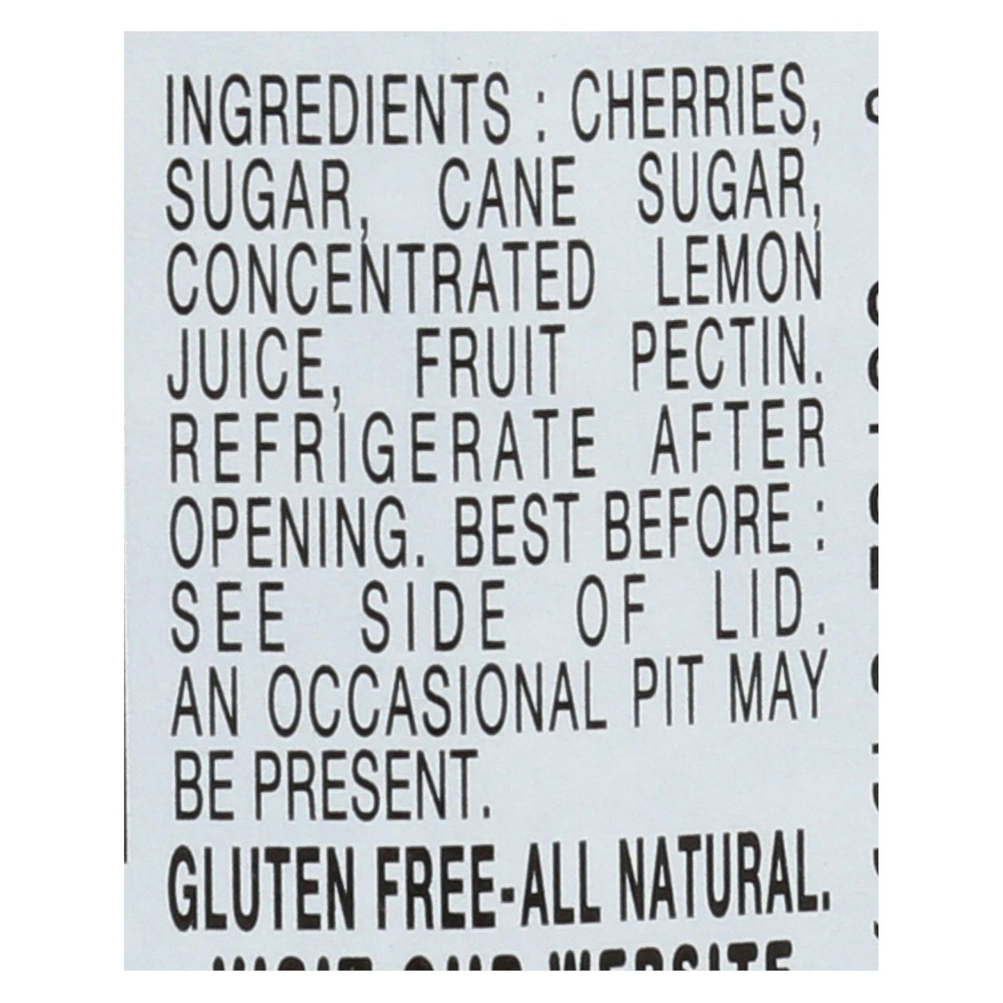 Bonne Maman Black Cherry Conserve - Case of 6 - 13 oz.