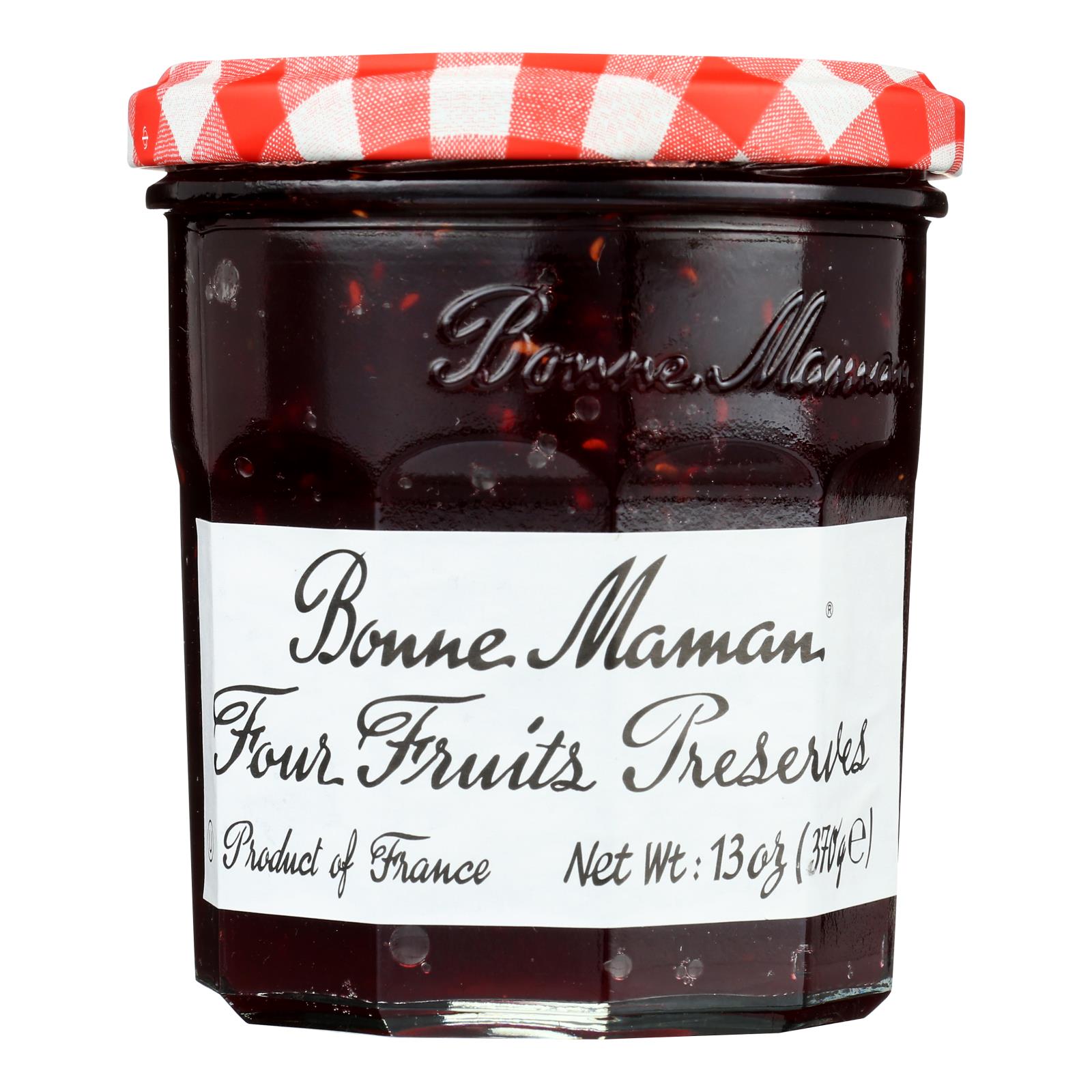 Bonne Maman - Conserve - Four Fruit - Case of 6 - 13 oz.