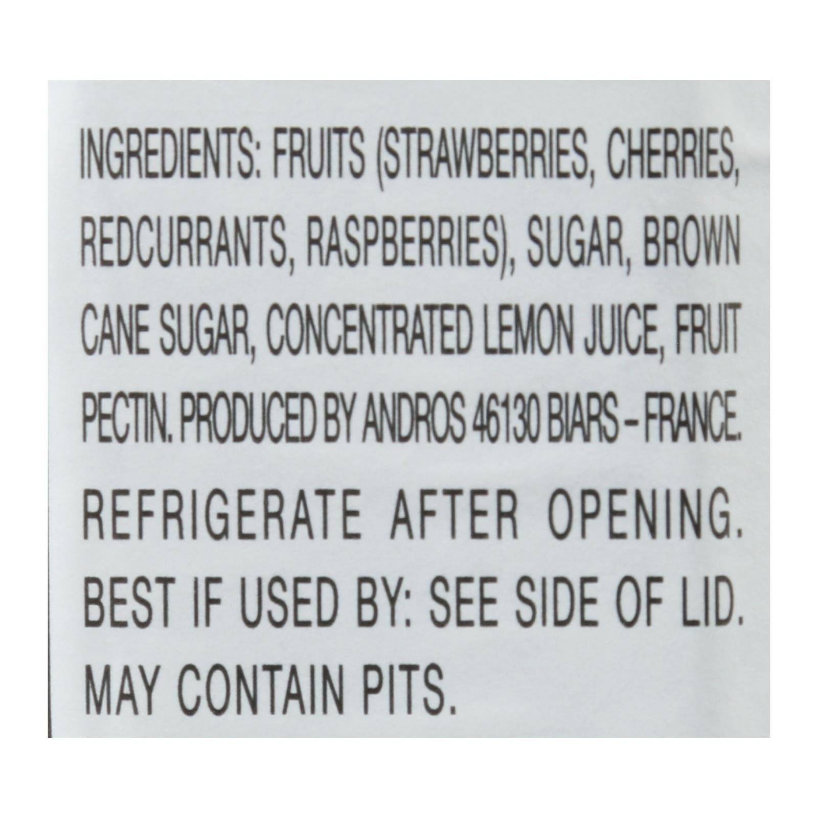 Bonne Maman - Conserve - Four Fruit - Case of 6 - 13 oz.