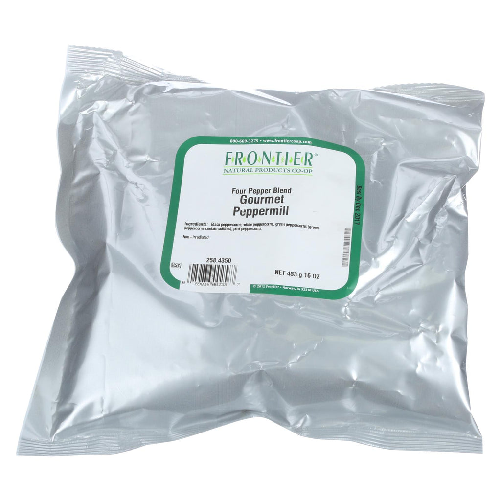 Frontier Herb Peppermill - 4 Pepper Blend - Bulk - 1 lb