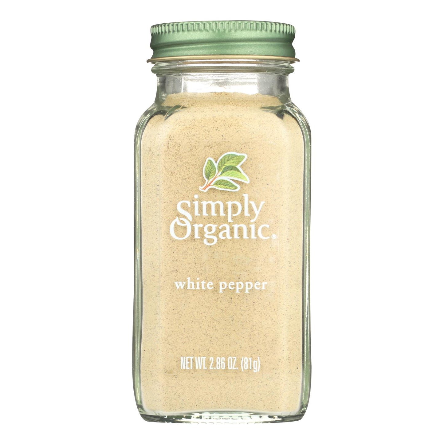 Simply Organic White Pepper - Case of 6 - 2.86 oz.