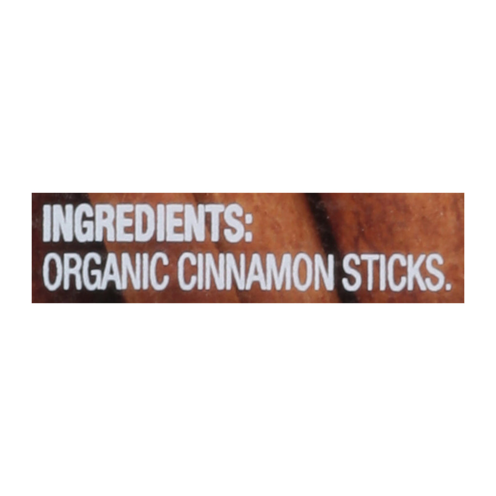 Simply Organic - Cinnamon Sticks Organic Whole - Case of 6 - 1.13 Ounces
