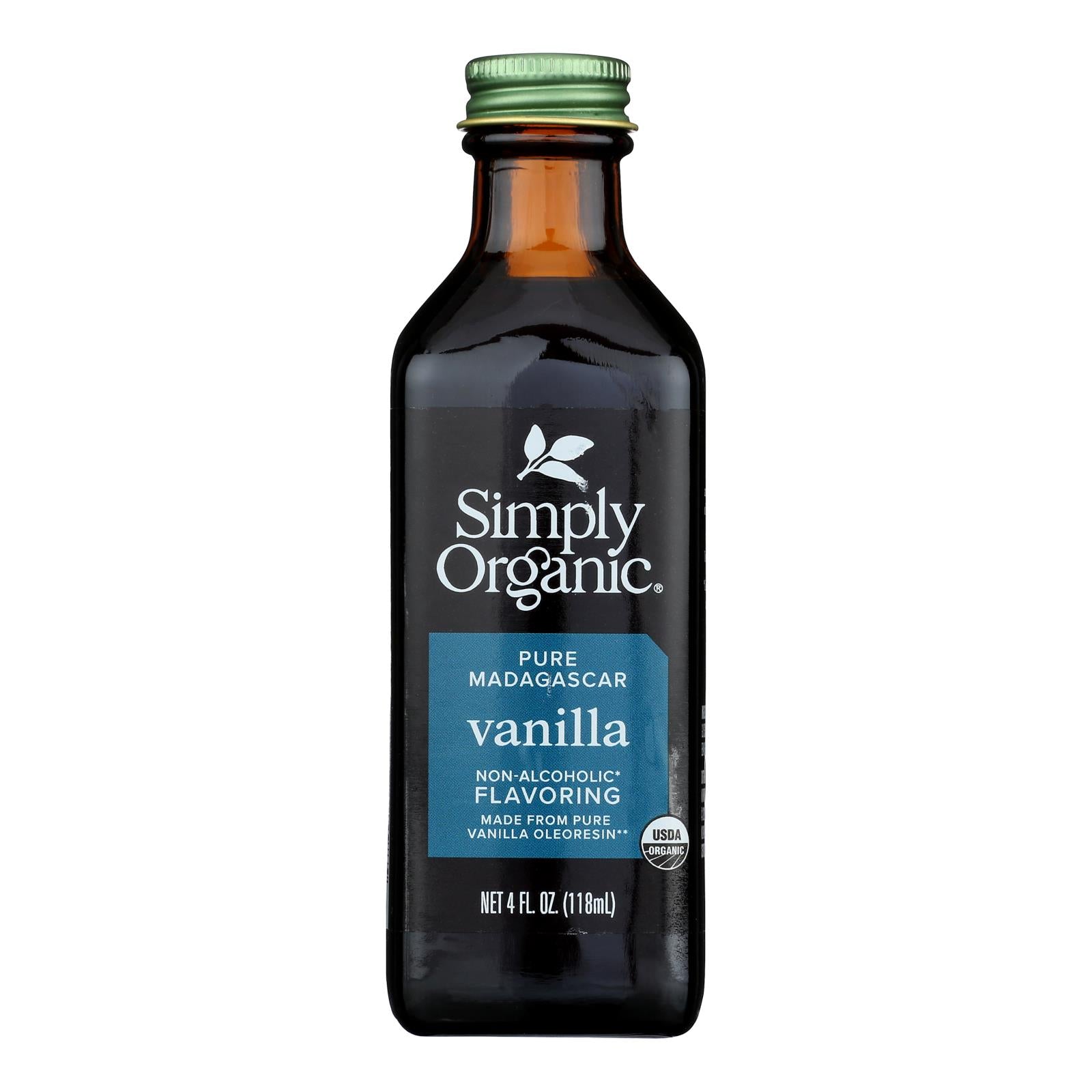 Simply Organic Vanilla Flavoring - Organic - 4 oz - Case of 6