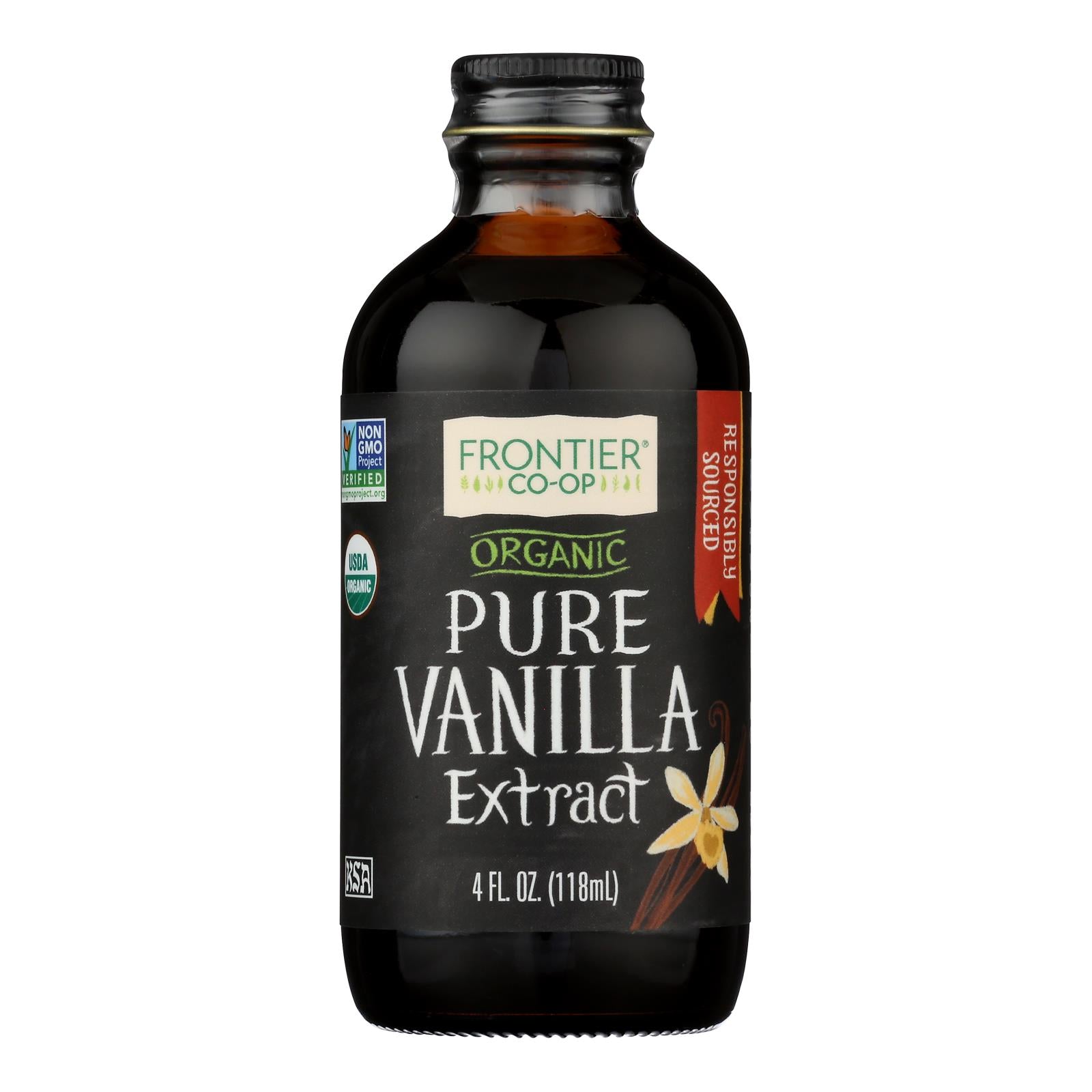 Frontier Herb Vanilla Extract - Organic - 4 oz