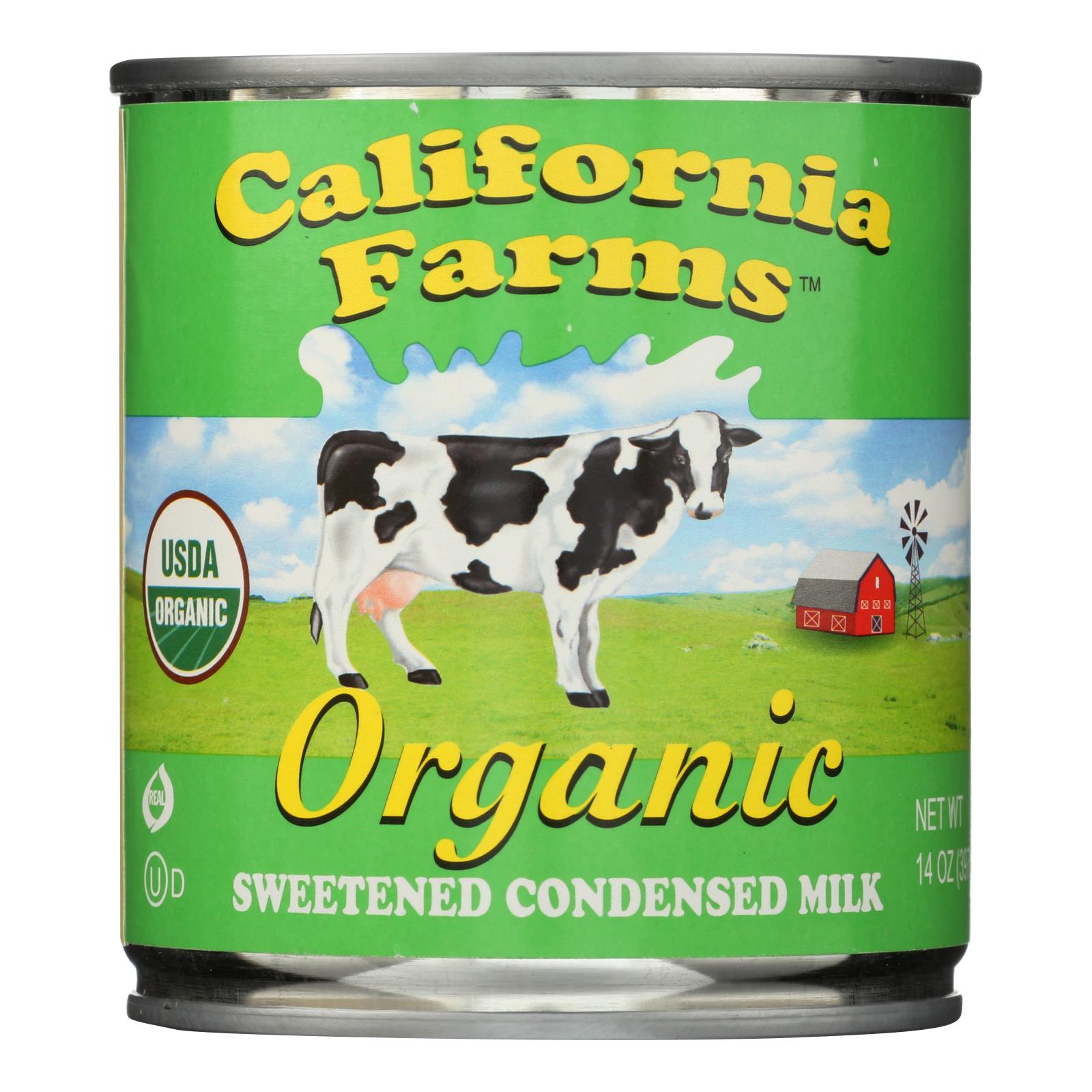 California Farms Condensed Milk - Organic - Sweetened - 14 oz - case of 24