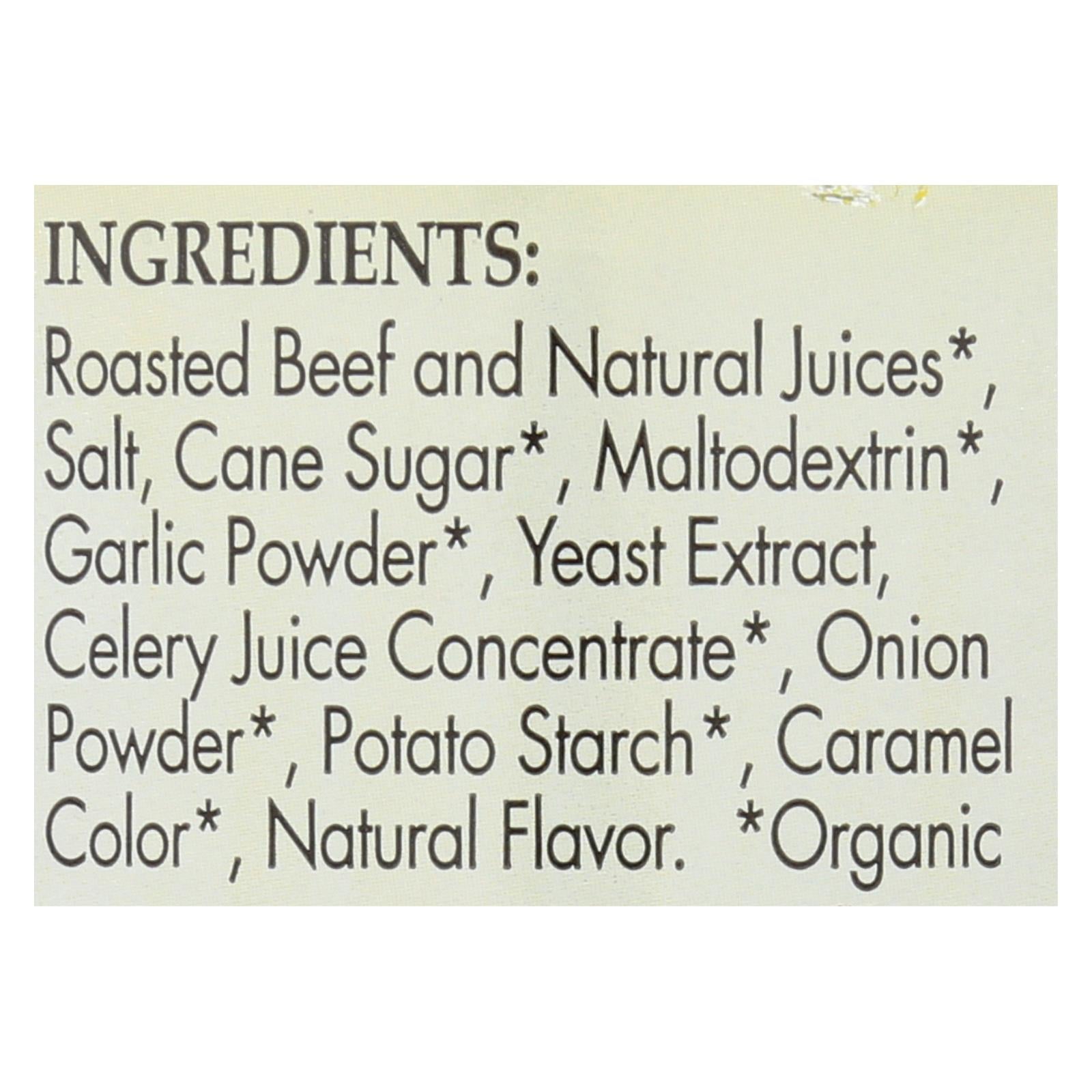 Better Than Bouillon Organic Seasoned - Beef Base - Case of 6 - 8 oz.