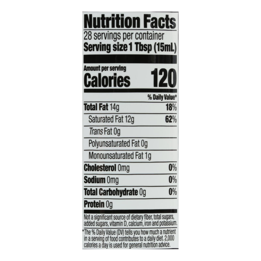 Spectrum Naturals Organic Coconut Oil - Refined - Case of 6 - 14 fl oz