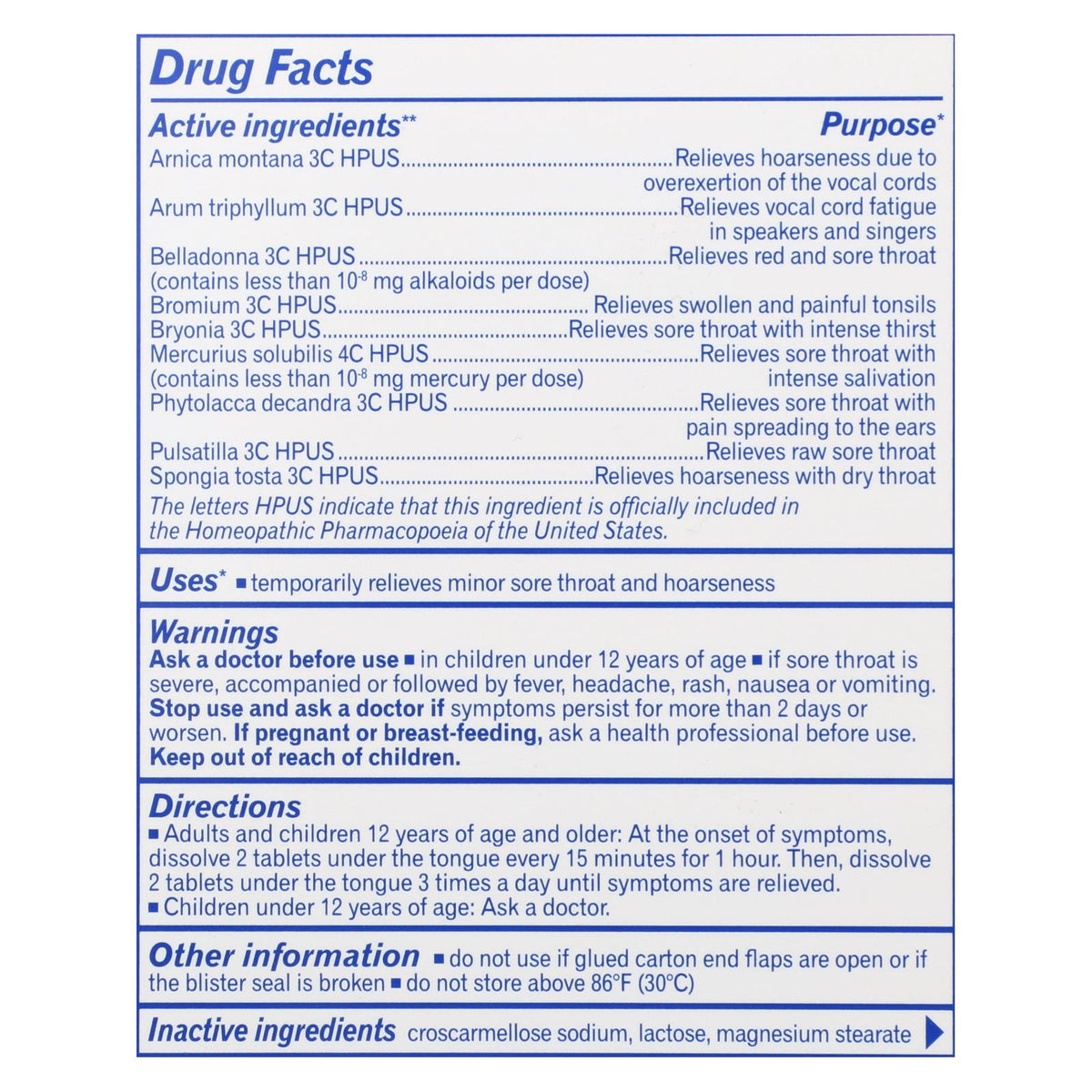 Boiron - Throatcalm - 60 TAB