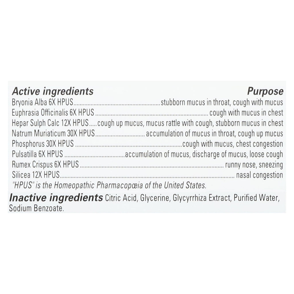 Hyland's - Bby Mucus+cold Relief Day - EA of 1-4 FZ