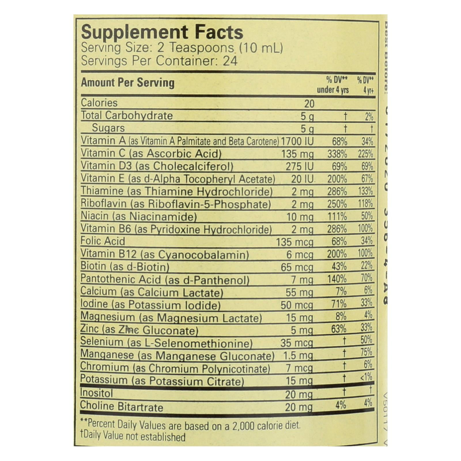 Childlife Multi Vitamin and Mineral Natural Orange Mango - 8 fl oz