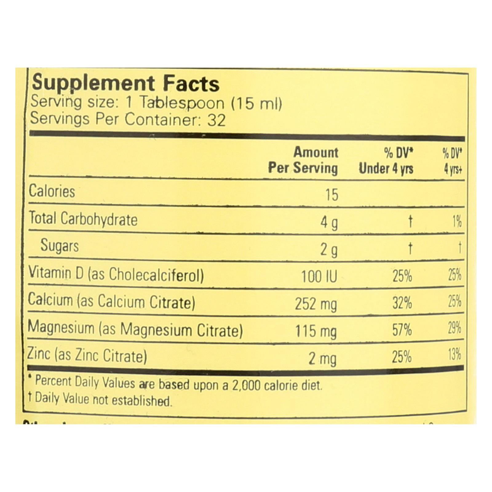 Childlife Liquid Calcium with Magnesium Natural Orange - 16 fl oz