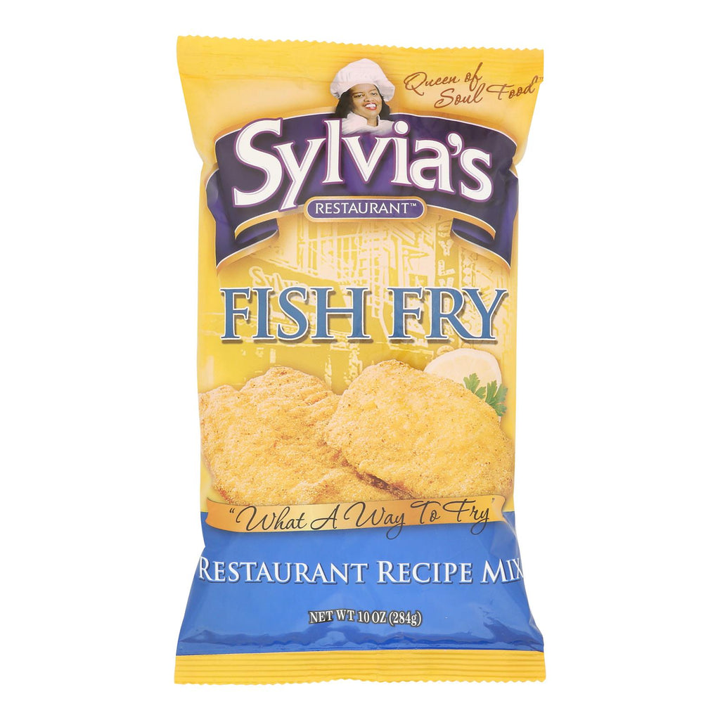 Sylvia's Fish Fry Mix - Case of 9 - 10 oz.