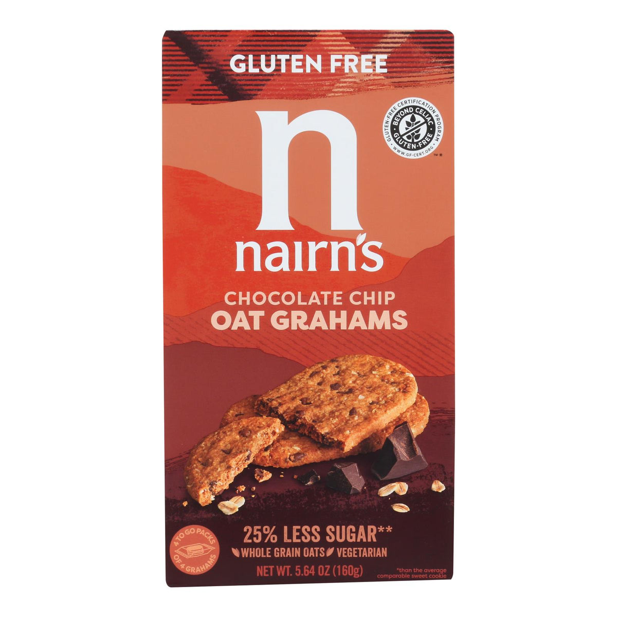 Nairn's - Cookie Gluten Free Chocolate Chips Oatgrahm - Case of 6-5.64 OZ