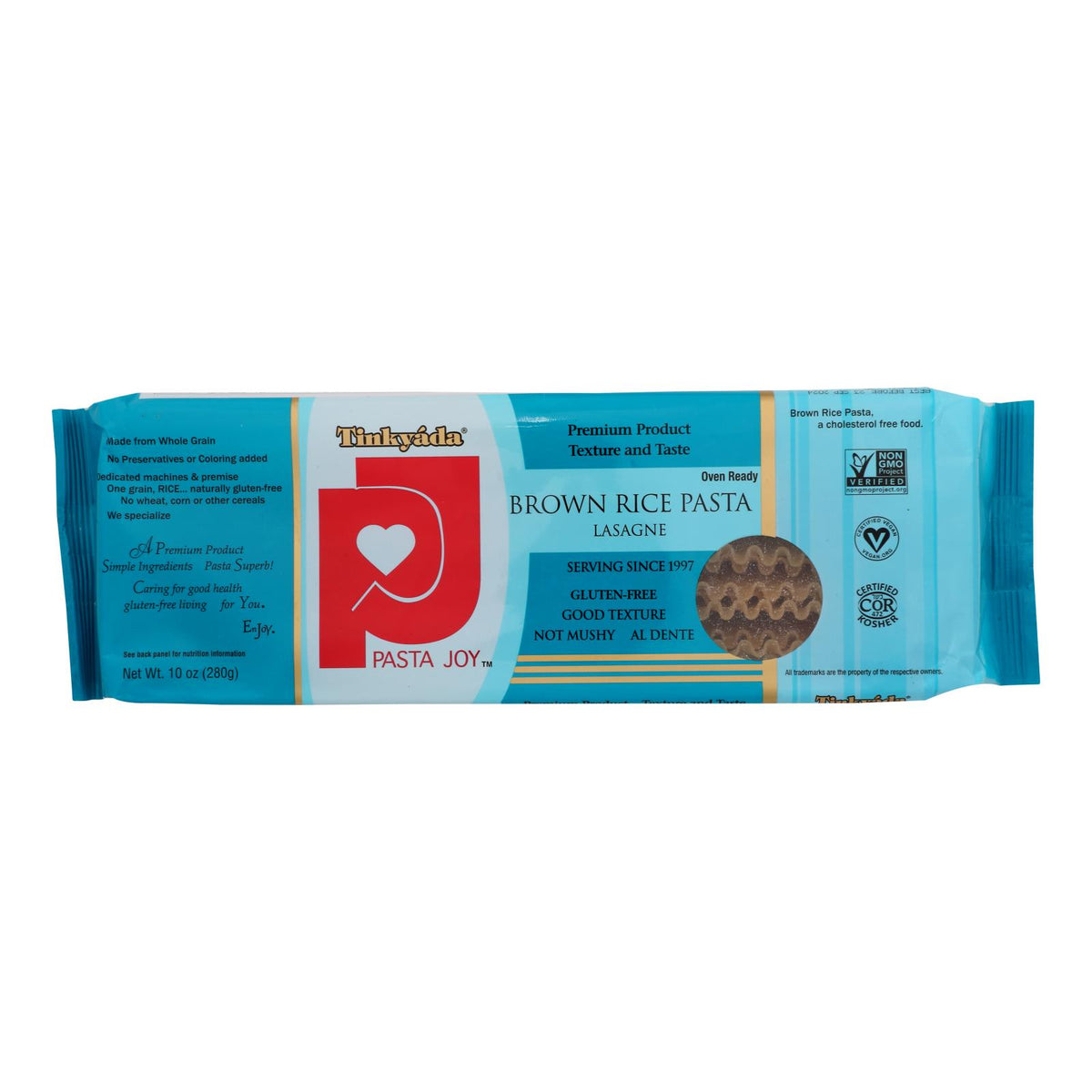 Tinkyada Brown Rice Pasta - Lasagna - Case of 12 - 10 oz