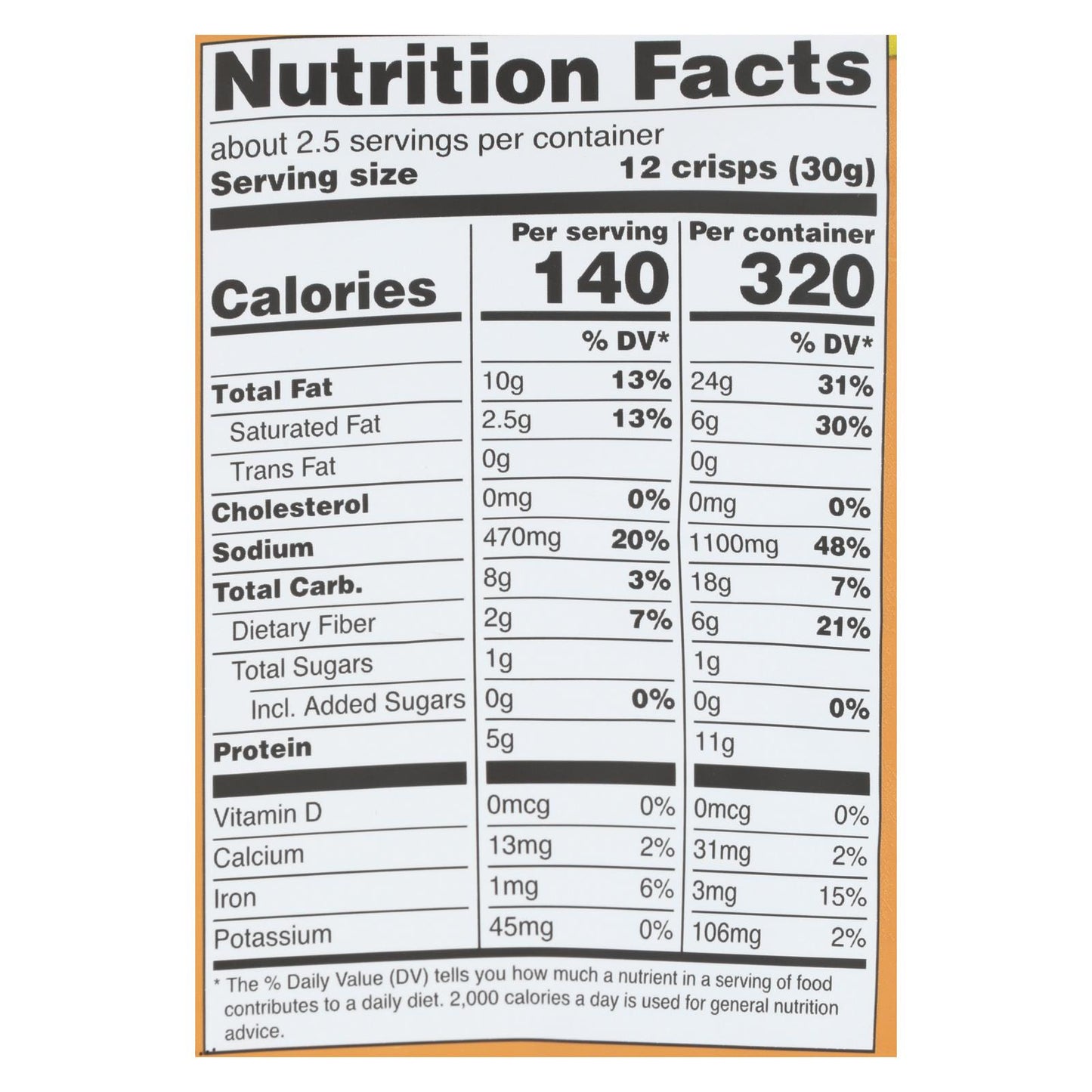 Hippie Snacks - Avocado Crsps Sea Salt - Case of 8-2.5 OZ