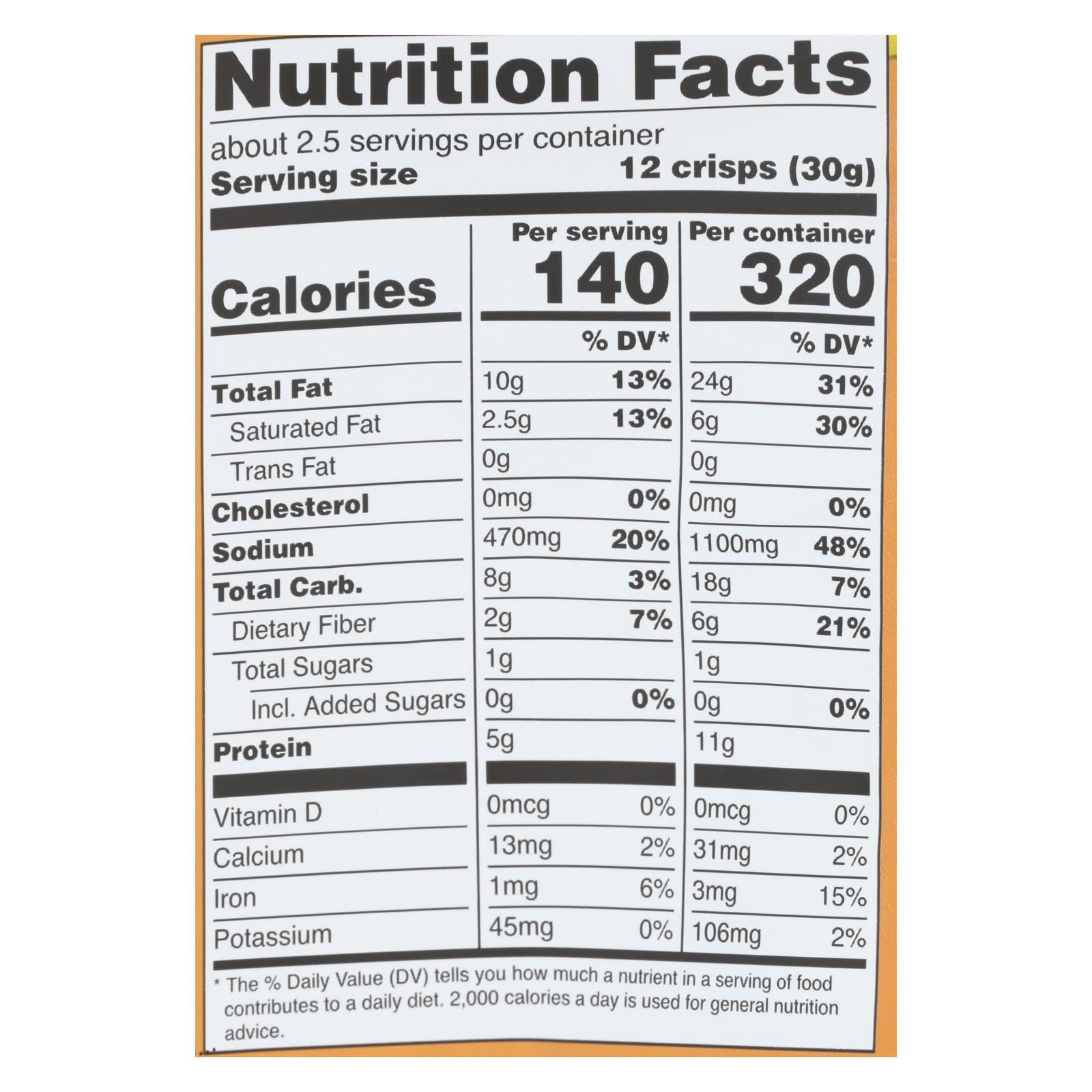 Hippie Snacks - Avocado Crsps Sea Salt - Case of 8-2.5 OZ