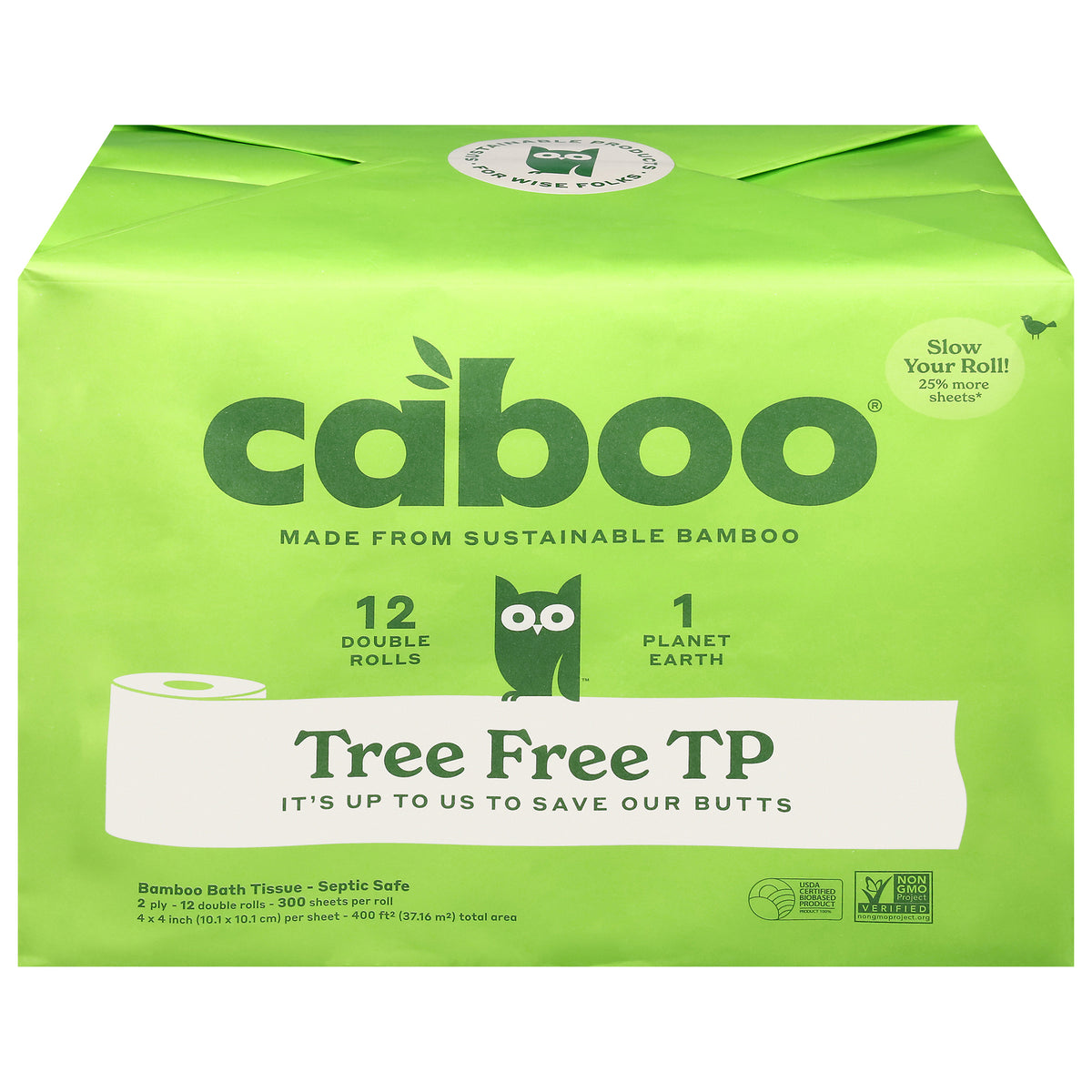 Caboo - Bath Tissue Tree Free - CS of 4-12 CT