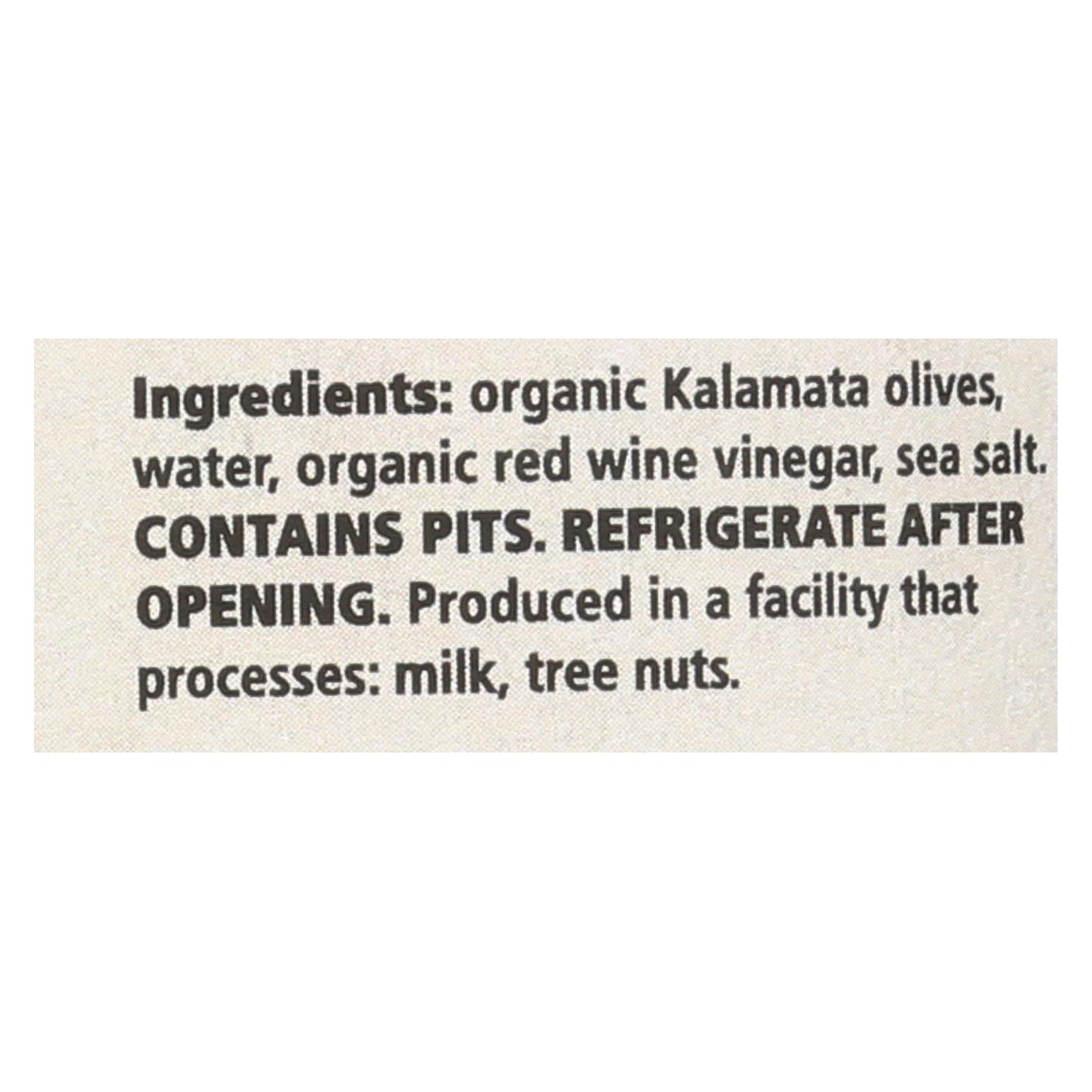 Divina - Organic Kalamata Olives - Case of 6 - 6.35 oz.
