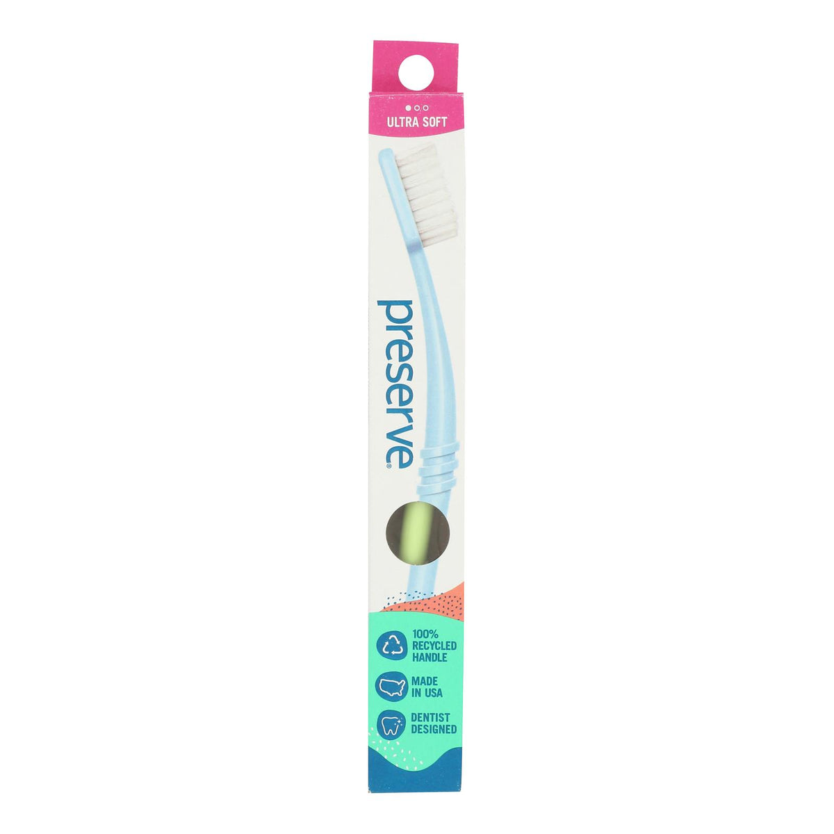 Preserve Toothbrush is a Travel Case Ultra Soft - 6 Pack - Assorted Colors