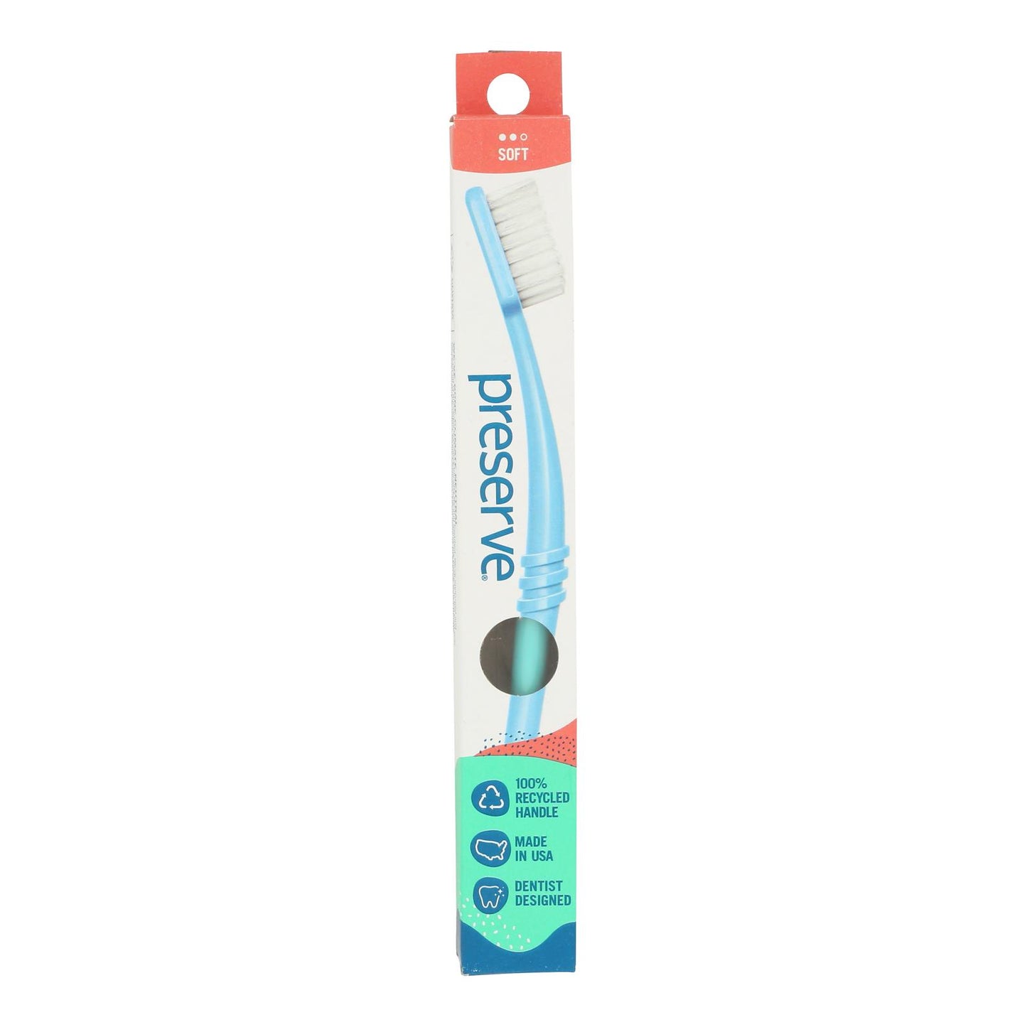Preserve Toothbrush in a Travel Case Soft - 6 Pack - Assorted Colors