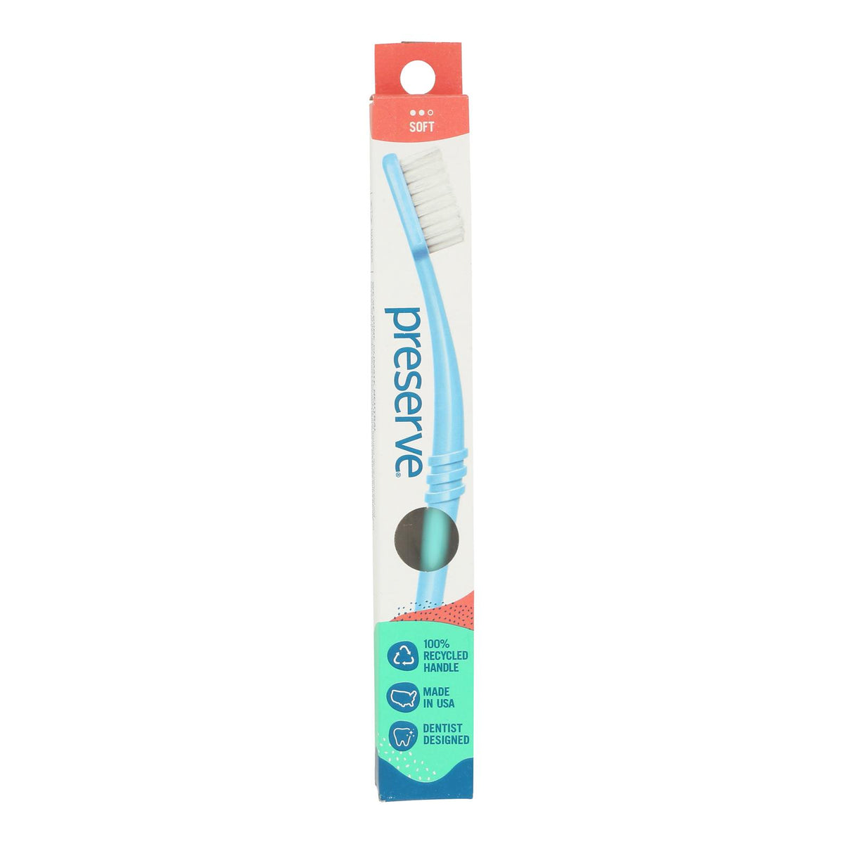 Preserve Toothbrush in a Travel Case Soft - 6 Pack - Assorted Colors