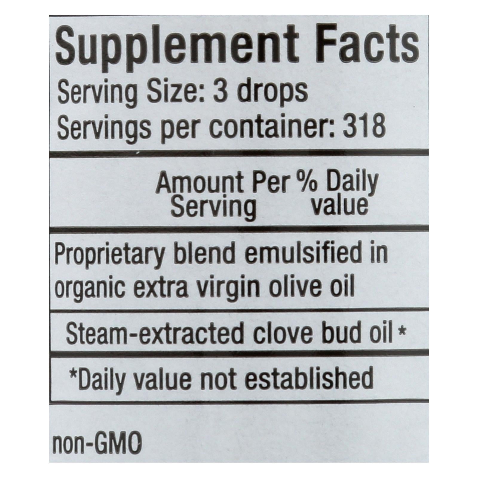 North American Herb and Spice Clovanol Oil of Clove Bud - 1 fl oz