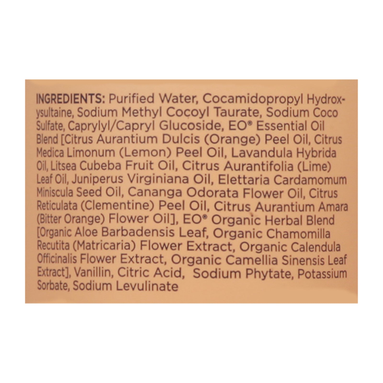 Eo Products - Hand Soap Orange Blossom - 1 Each-12 FZ