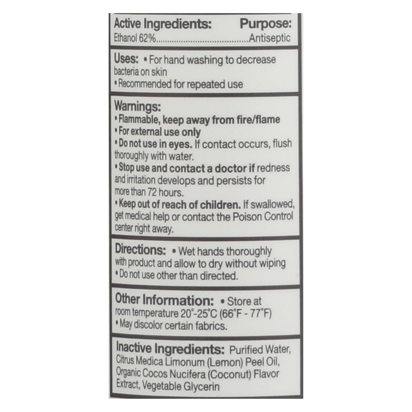 Everyone - Hand Sanitizer Spray - - Cocnut - Dsp - 2 oz - 1 Case