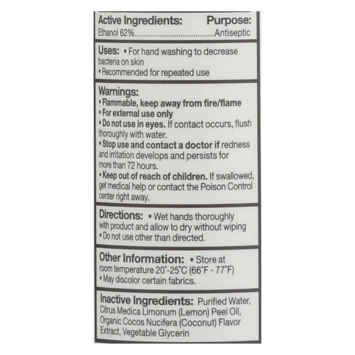Everyone - Hand Sanitizer Spray - - Cocnut - Dsp - 2 oz - 1 Case