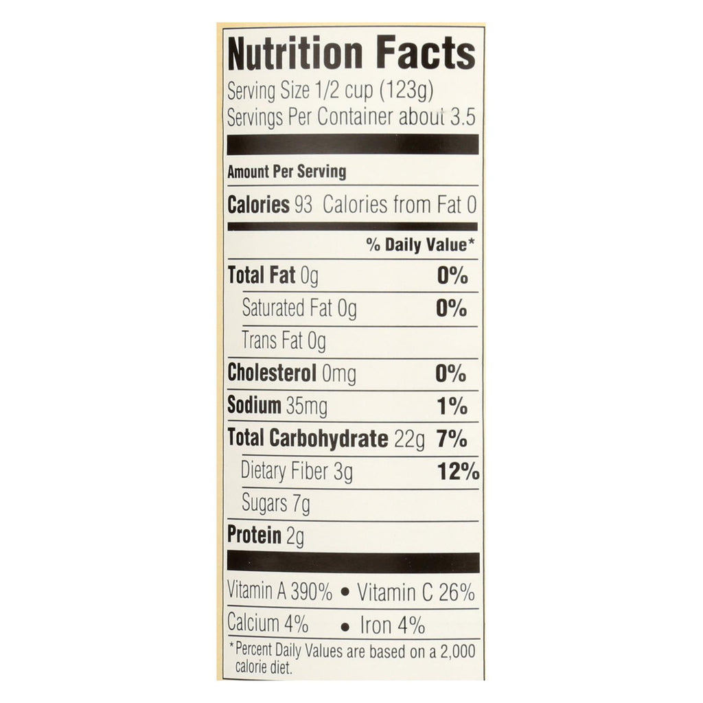 Farmer's Market Organic - Sweet Potato Puree - Case of 12 - 15 oz.