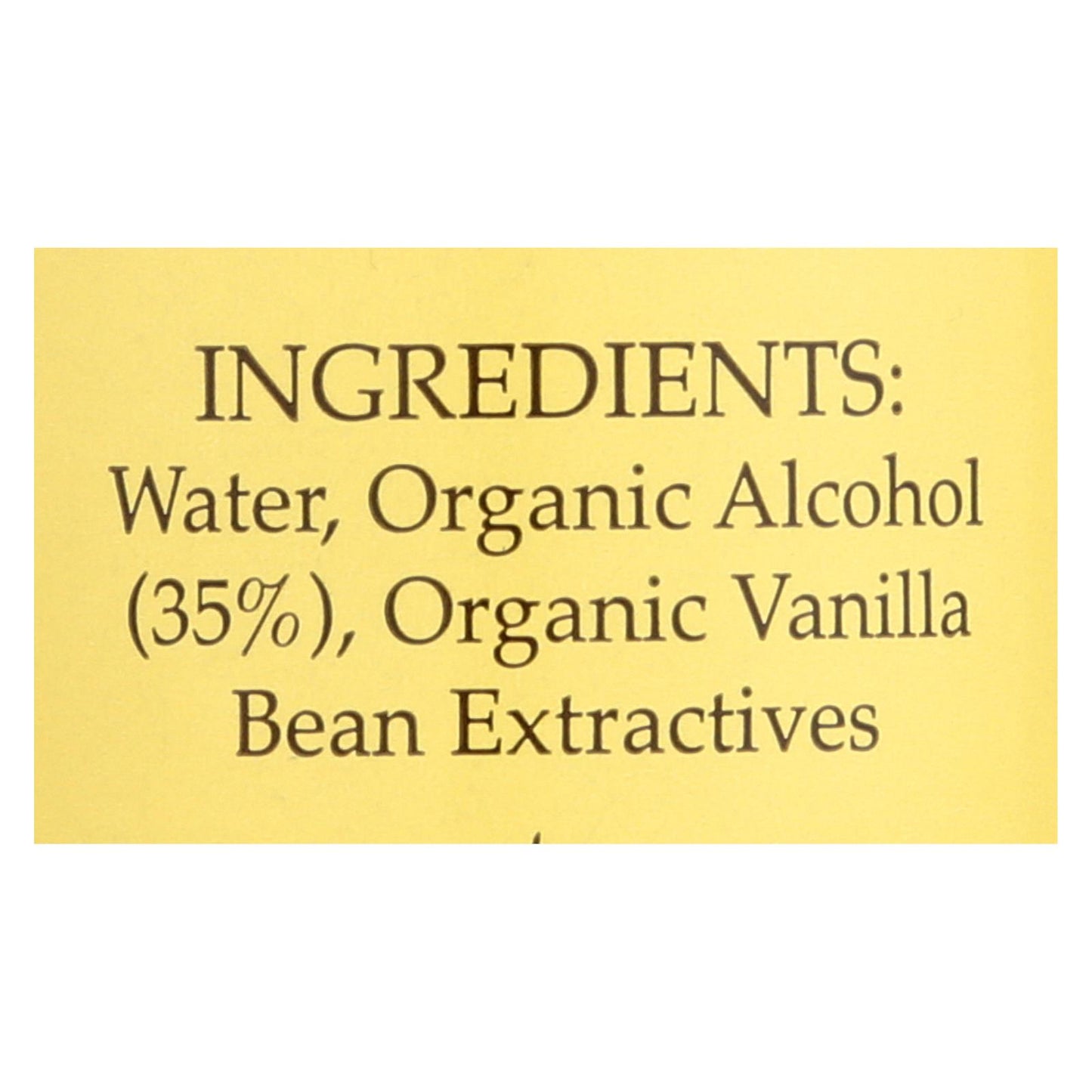 Flavorganics Extract - Organic - Vanilla - 2 oz - case of 12