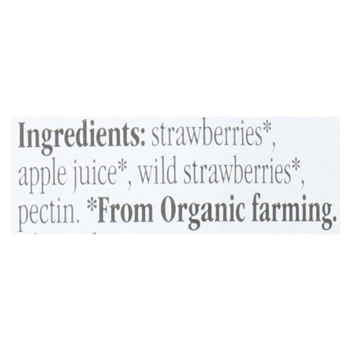 Fiordifrutta Organic Fruit Spread Strawberry - Fruit Spread Strawberry - Case of 6 - 8.82 oz.