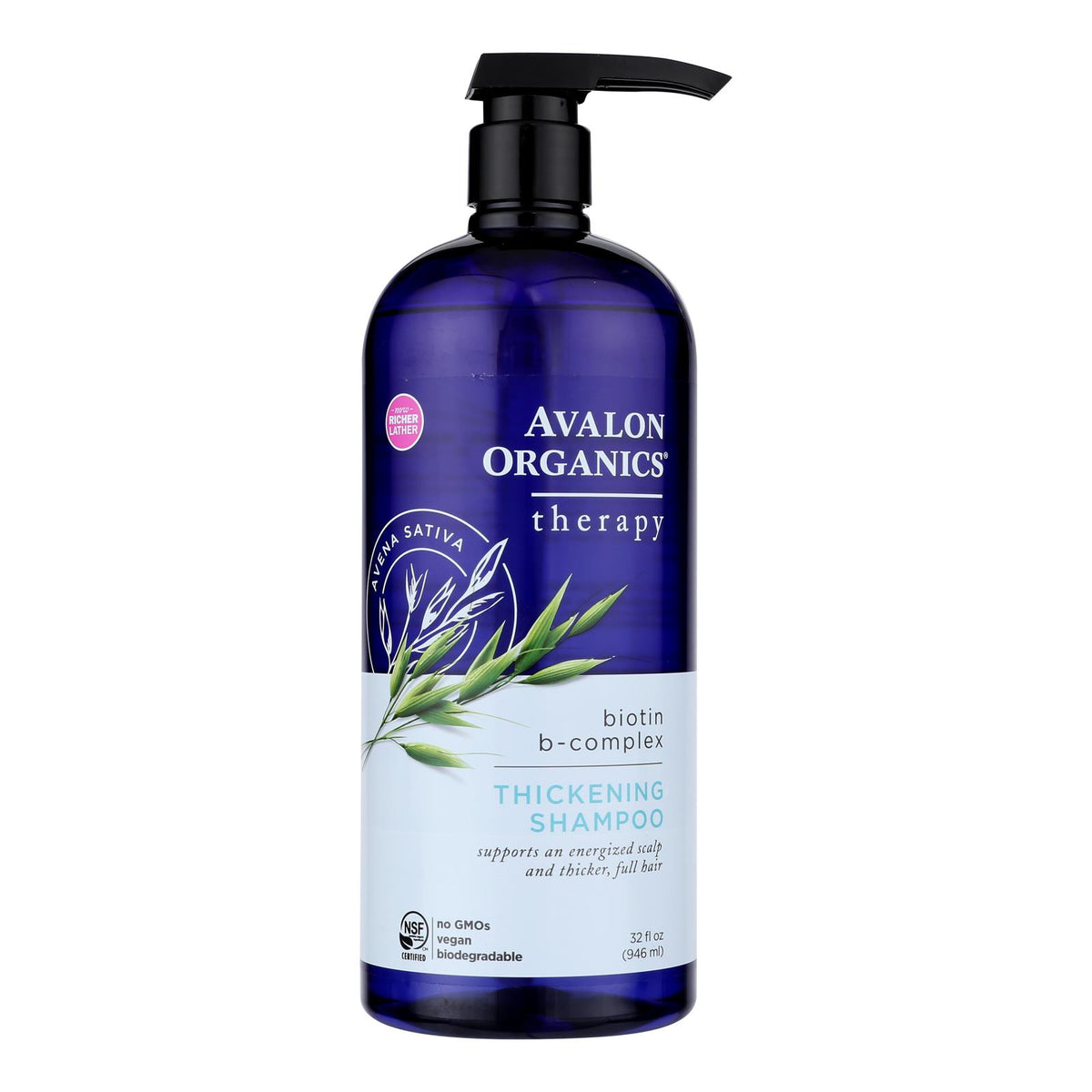 Avalon Shampoo - Organic Biotin-B Complex - 32 oz