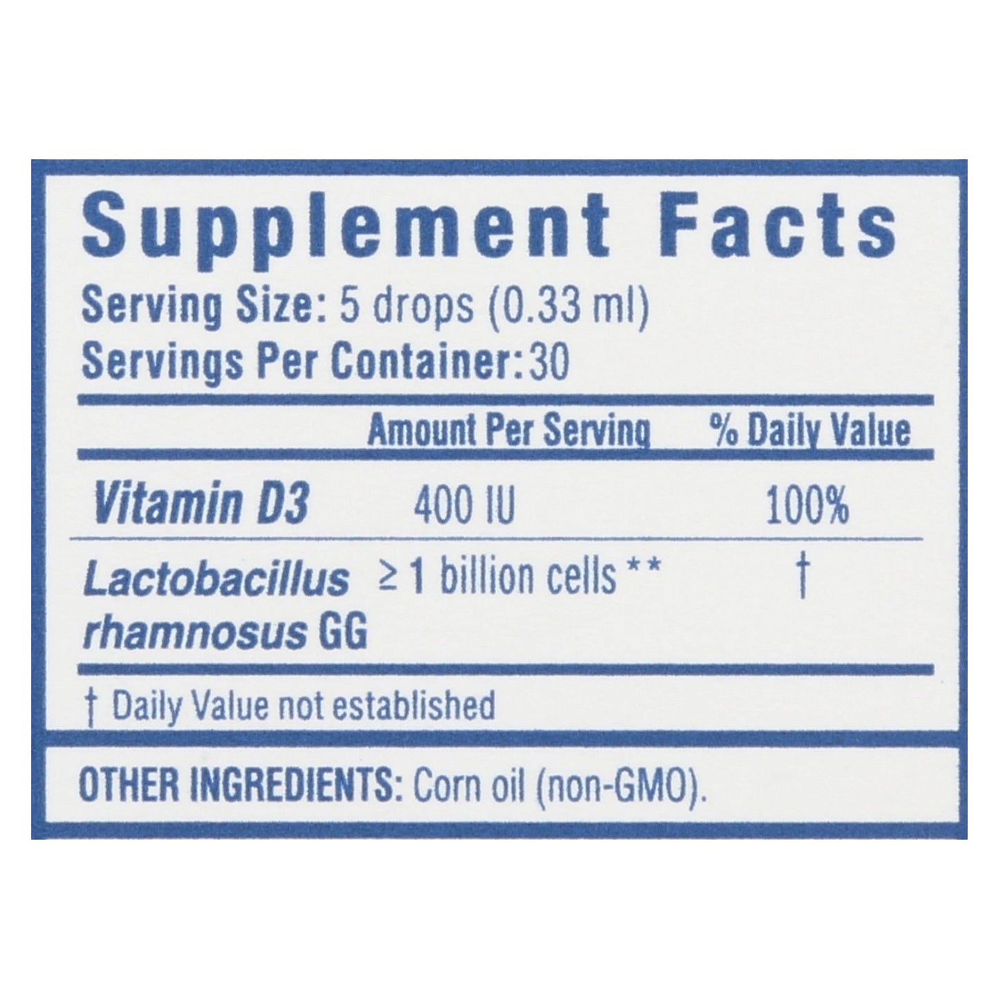 Mommy's Bliss Probiotic Drops + Vitamin D  - 1 Each - .34 FZ