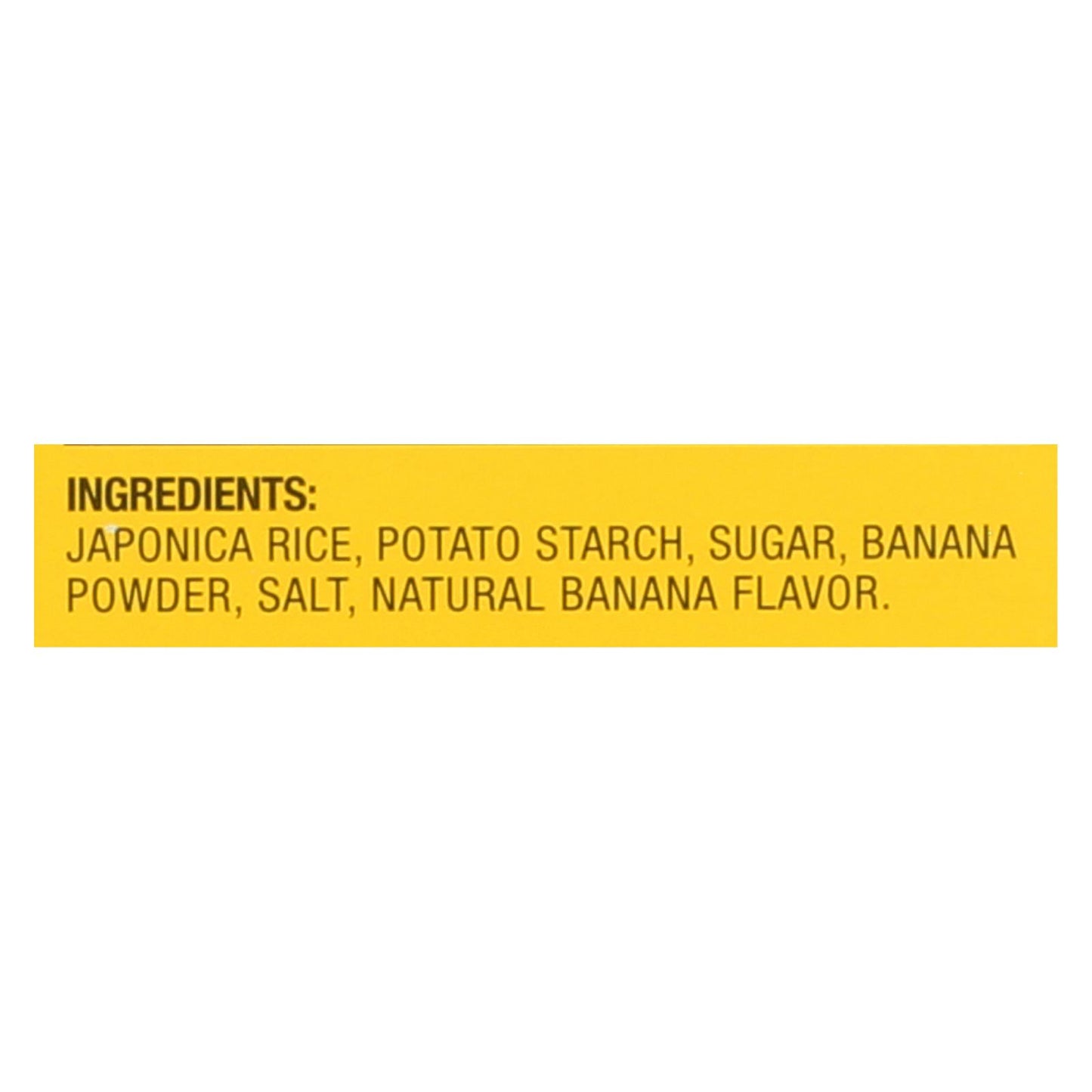 Hot Kid Baby Mum Rice Biscuit - Banana - Case of 6 - 1.76 oz.
