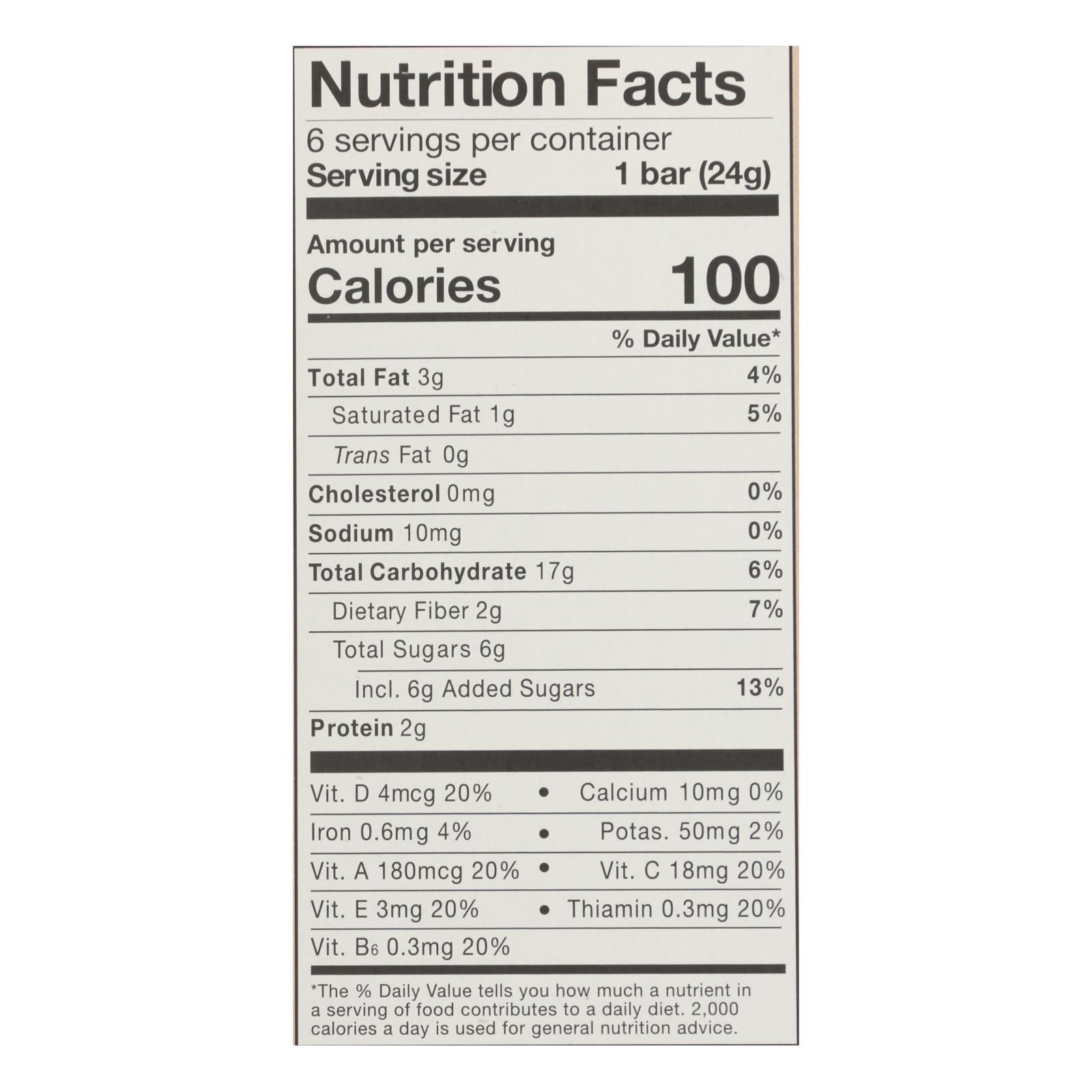 Made Good Granola Bar - Chocolate Chip - Case of 6 - 5 oz.