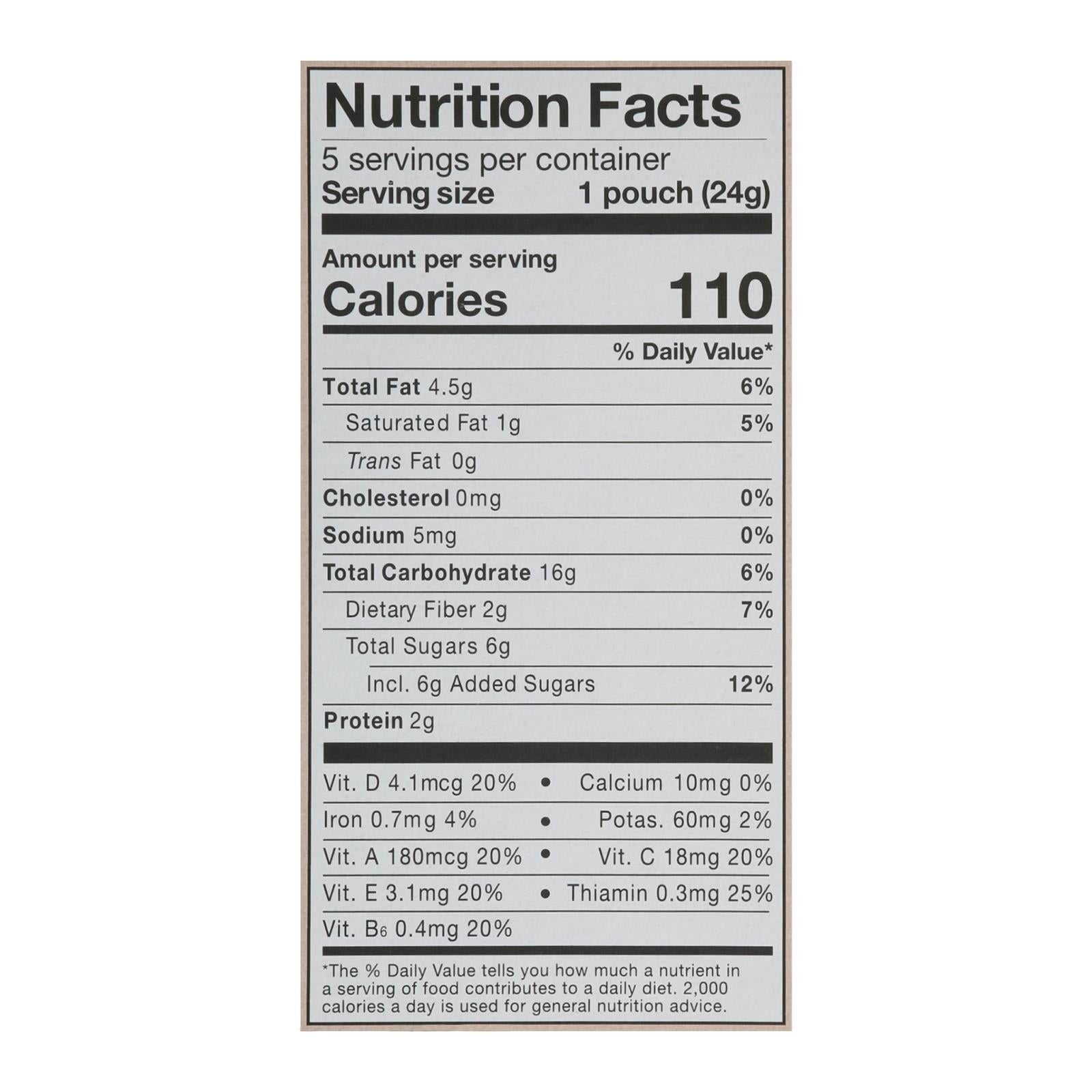 Made Good, Organic Granola Mini Chocolate Chips, Case Of 6, 5/.85 oz