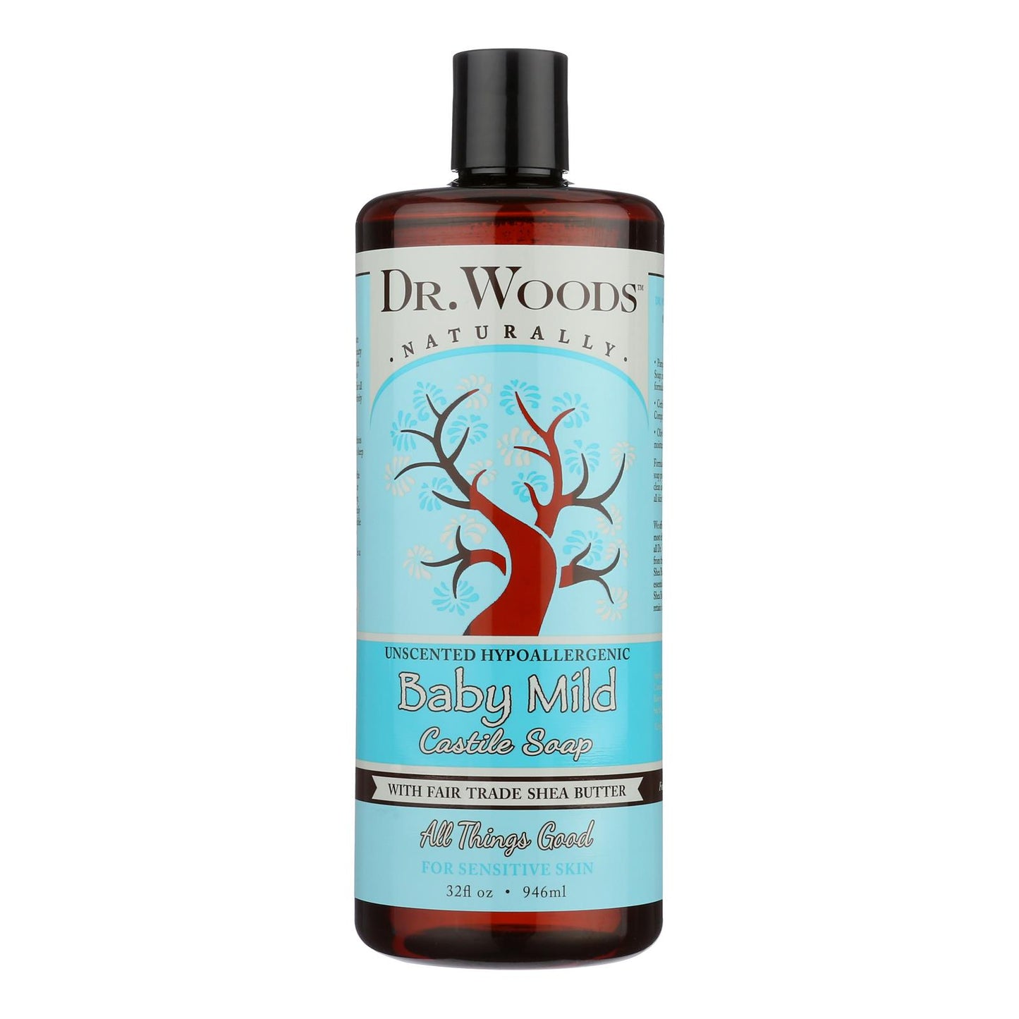 Dr. Woods Shea Vision Pure Castile Soap Baby Mild with Organic Shea Butter - 32 fl oz
