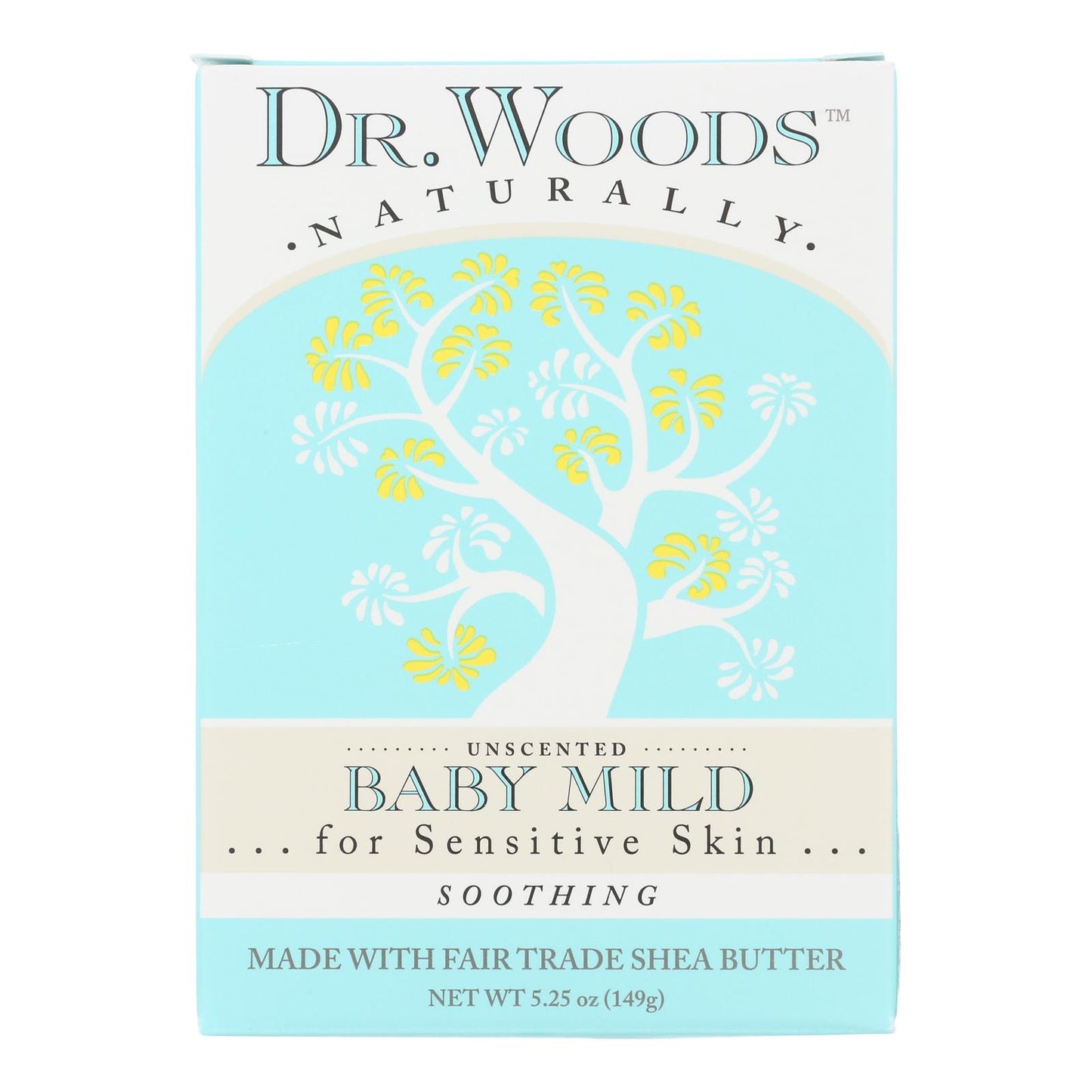 Dr. Woods Bar Soap Baby Mild Unscented - 5.25 oz