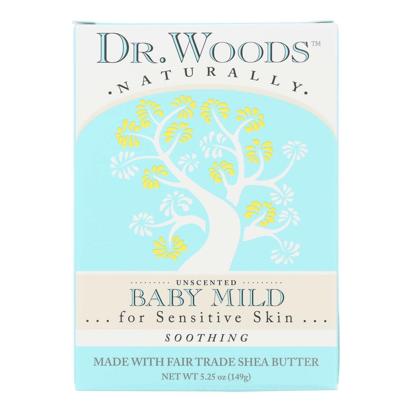 Dr. Woods Bar Soap Baby Mild Unscented - 5.25 oz