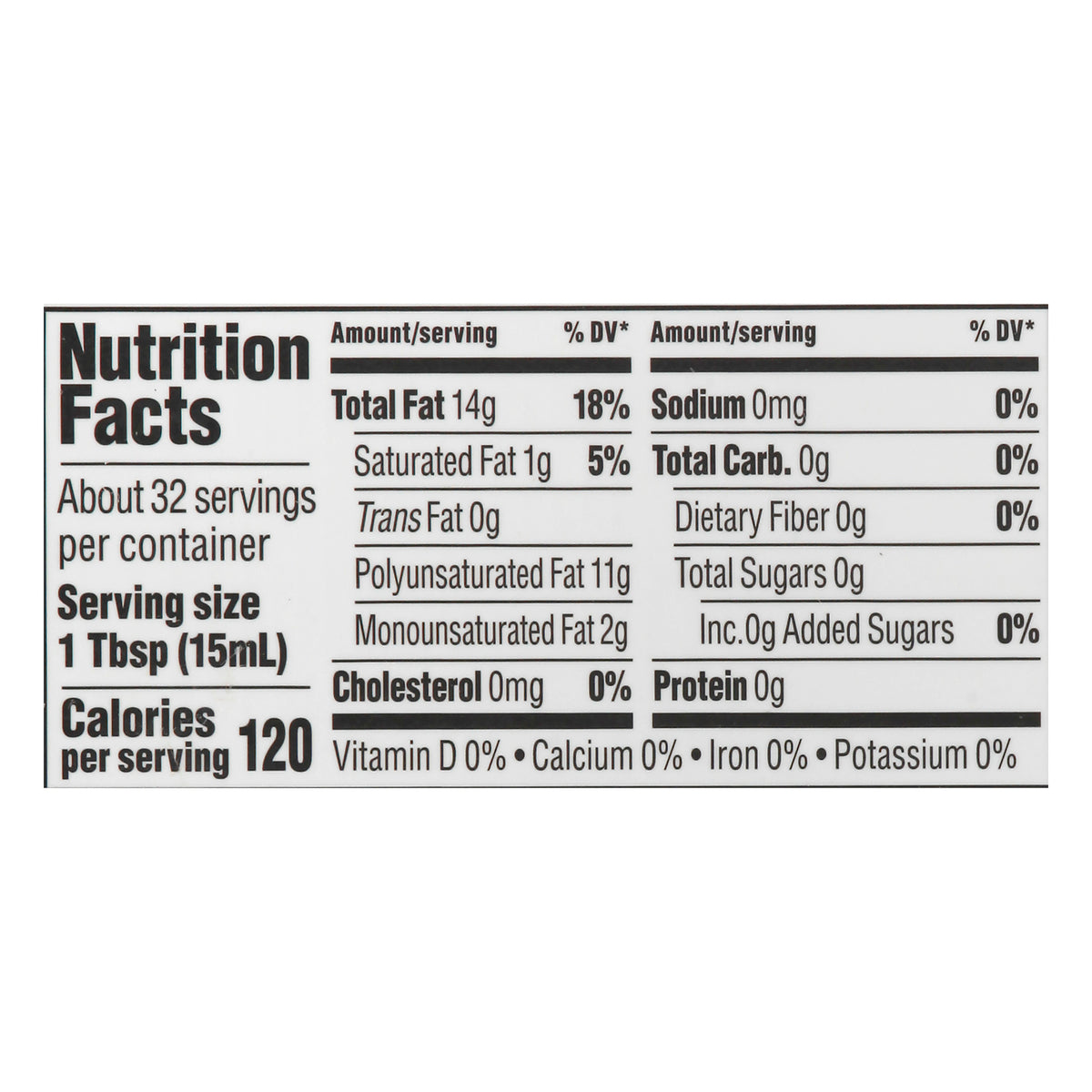 Nutiva - Oil Og2 Hempseed - EA of 1-16 FZ