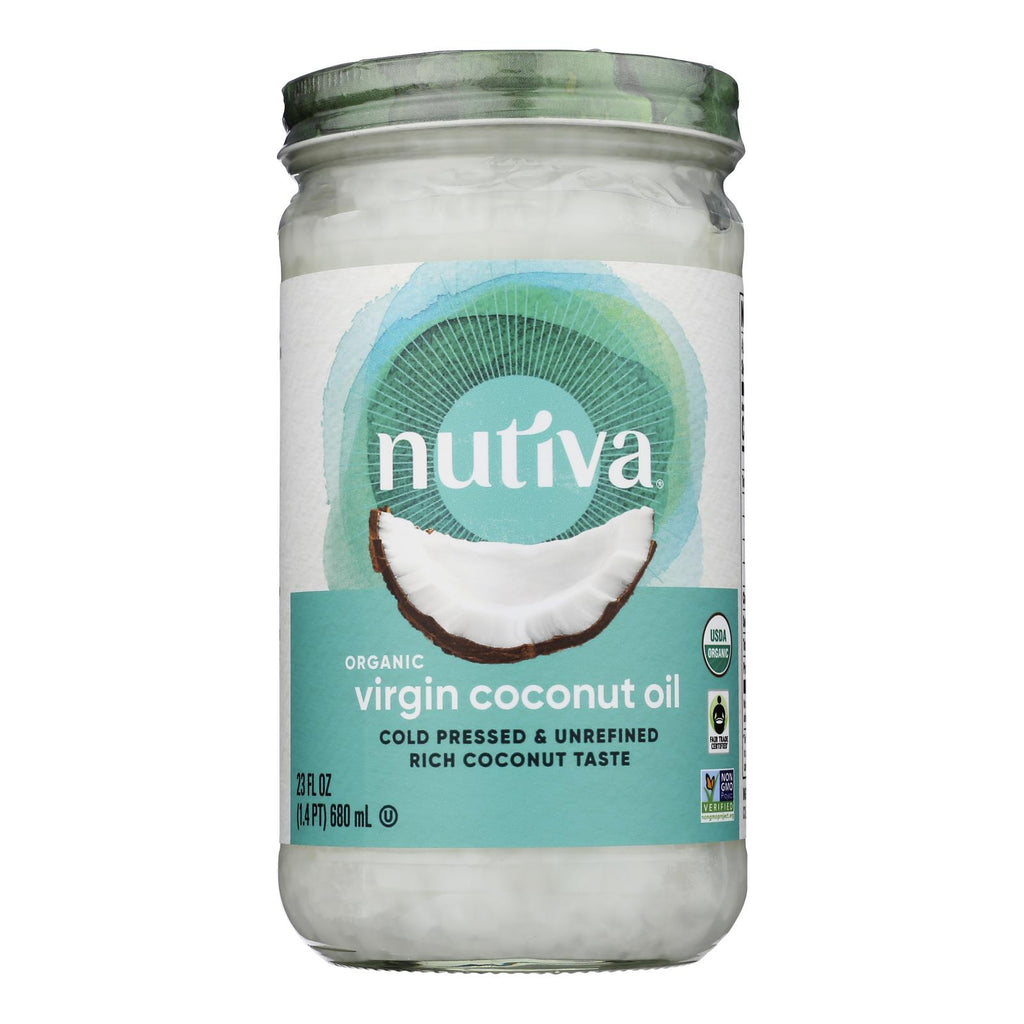 Nutiva Organic Virgin Coconut Oil - Case of 6 - 23 oz.