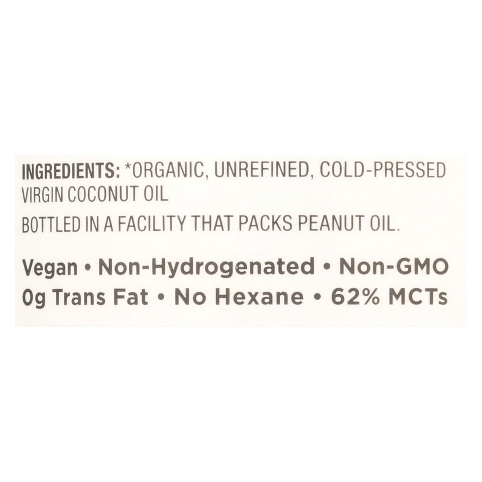 Nutiva Coconut Oil - Organic - Superfood - Virgin - Unrefined - 14 oz - Case of 6