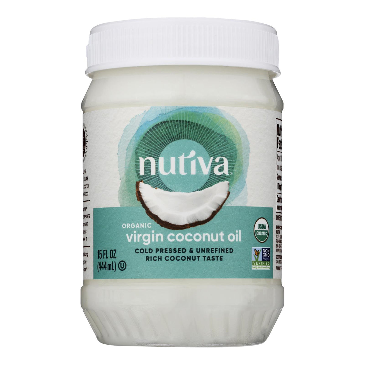 Nutiva Virgin Coconut Oil Organic - 15 fl oz
