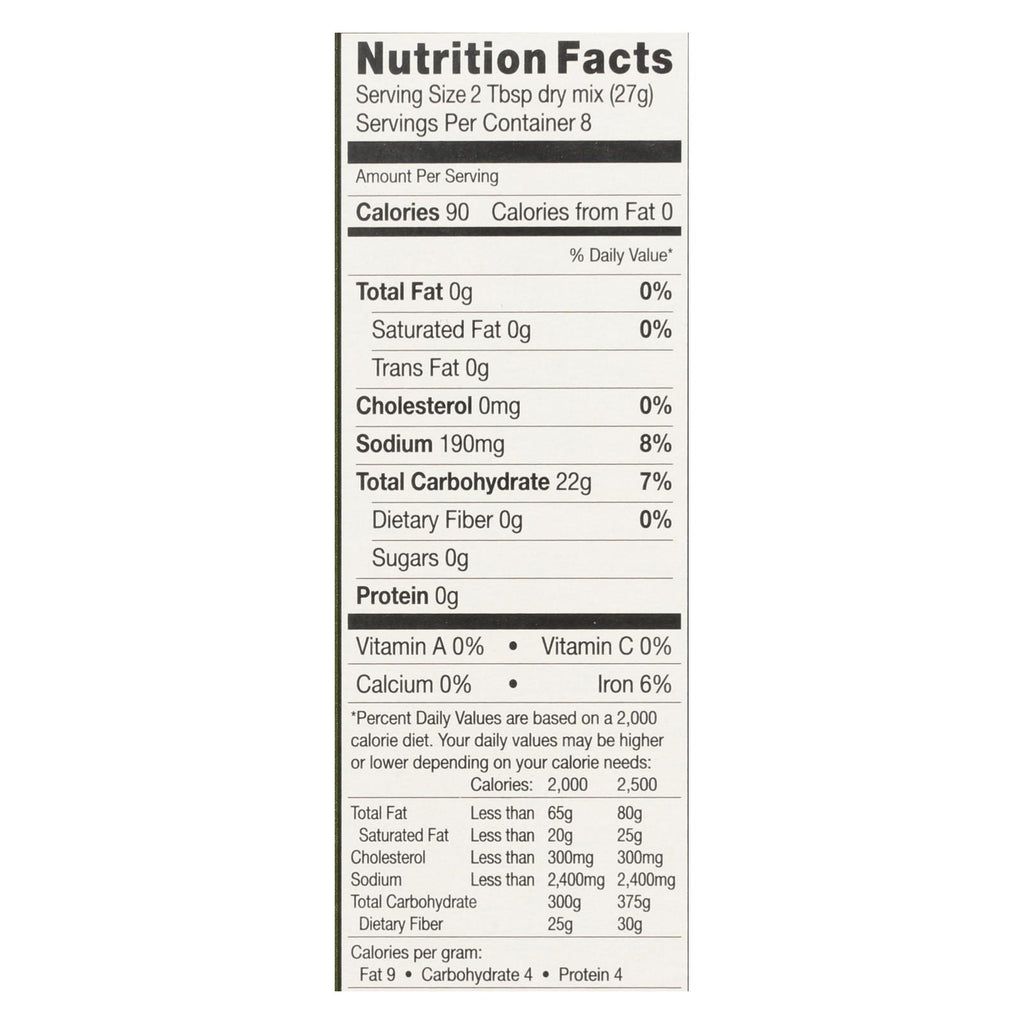 Chebe Bread Products - Bread Mix Focaccia - CS of 8-7.5 OZ