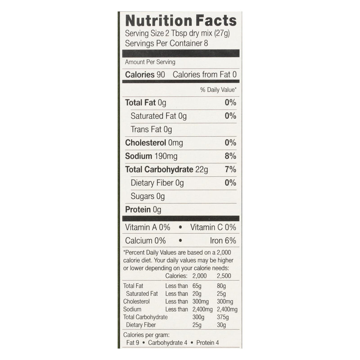 Chebe Bread Products - Bread Mix Focaccia - CS of 8-7.5 OZ