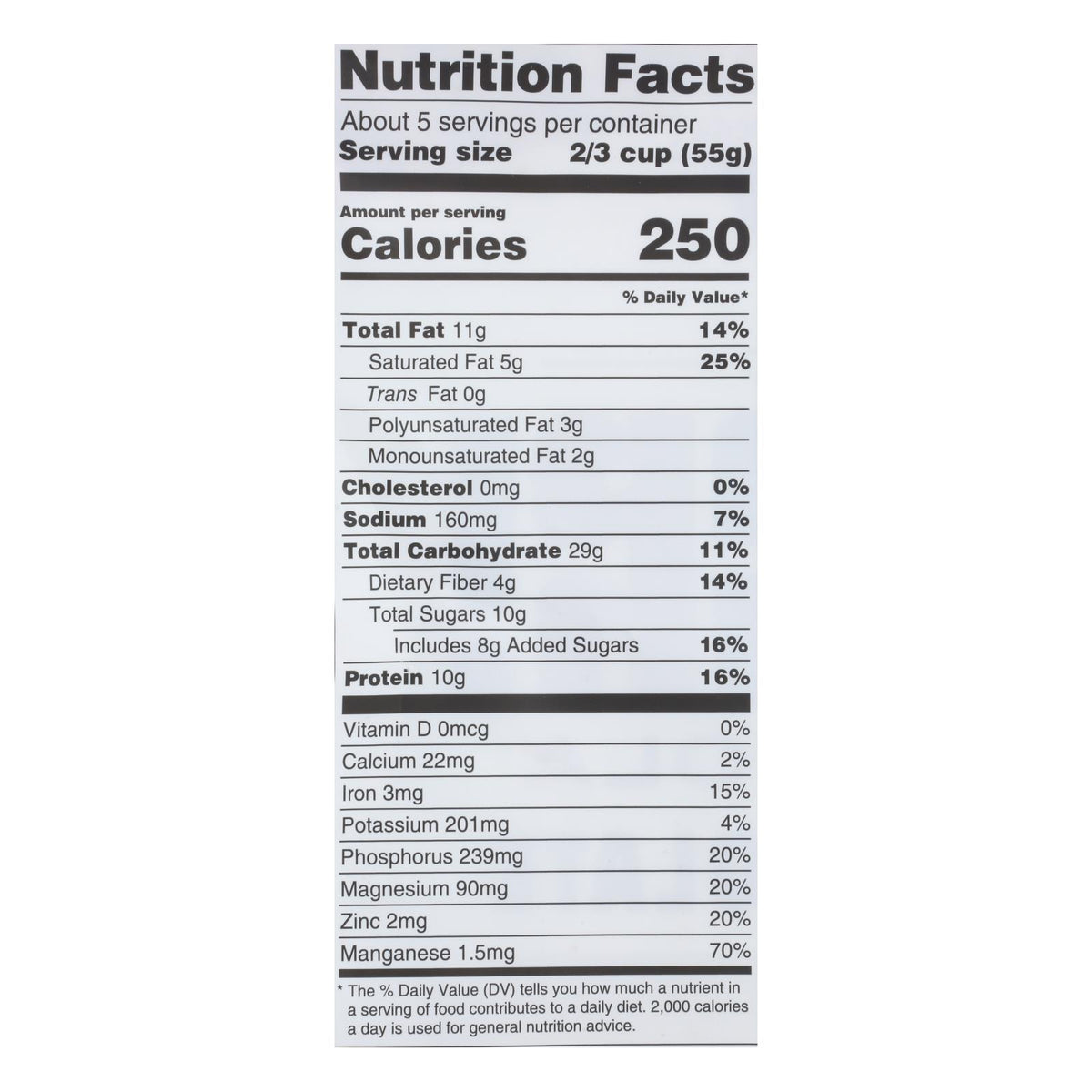 Manitoba Harvest - Granola Hemp Dark Chocolate - Case of 6 - 10 OZ