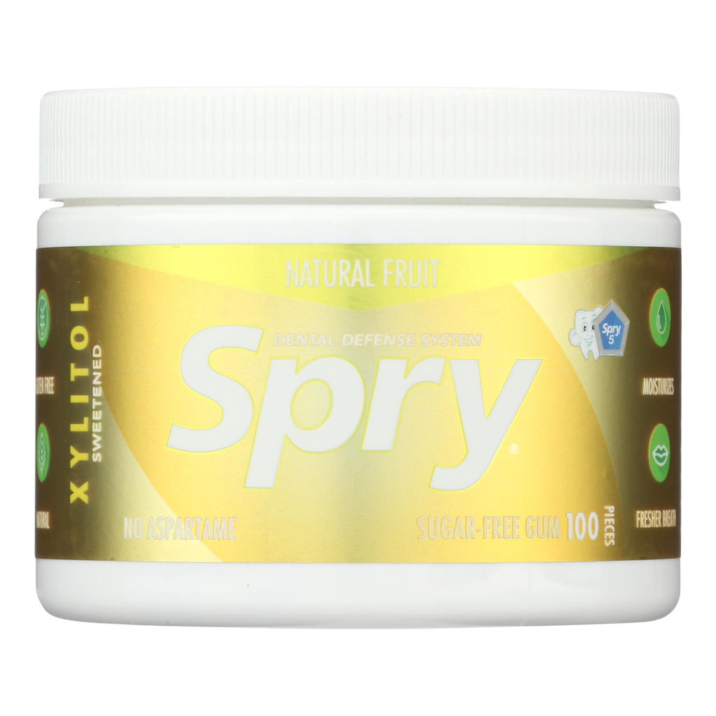 Spry Chewing Gum - Fresh Fruit - 100 Count