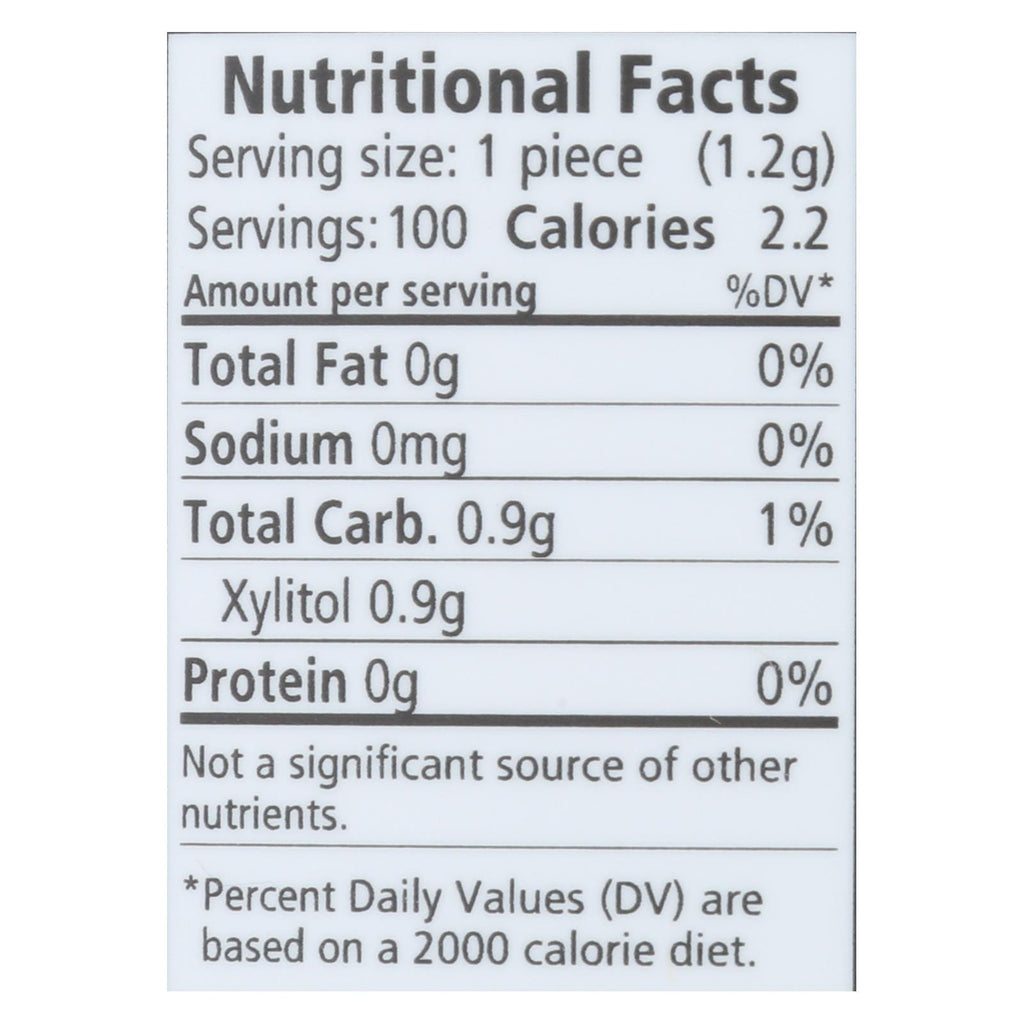 Spry Chewing Gum - Xylitol - Cinnamon - 100 count - 1 each