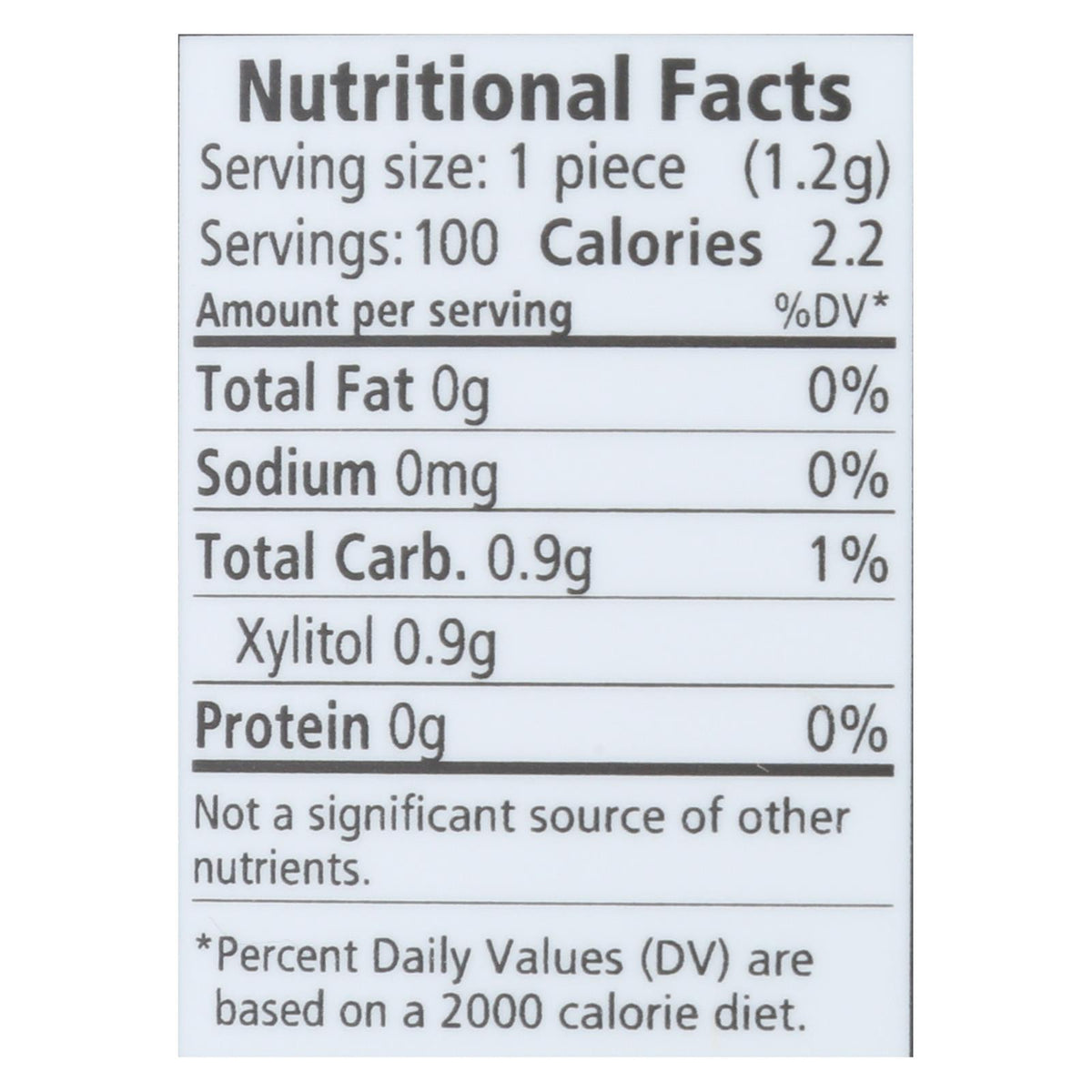 Spry Chewing Gum - Xylitol - Cinnamon - 100 count - 1 each